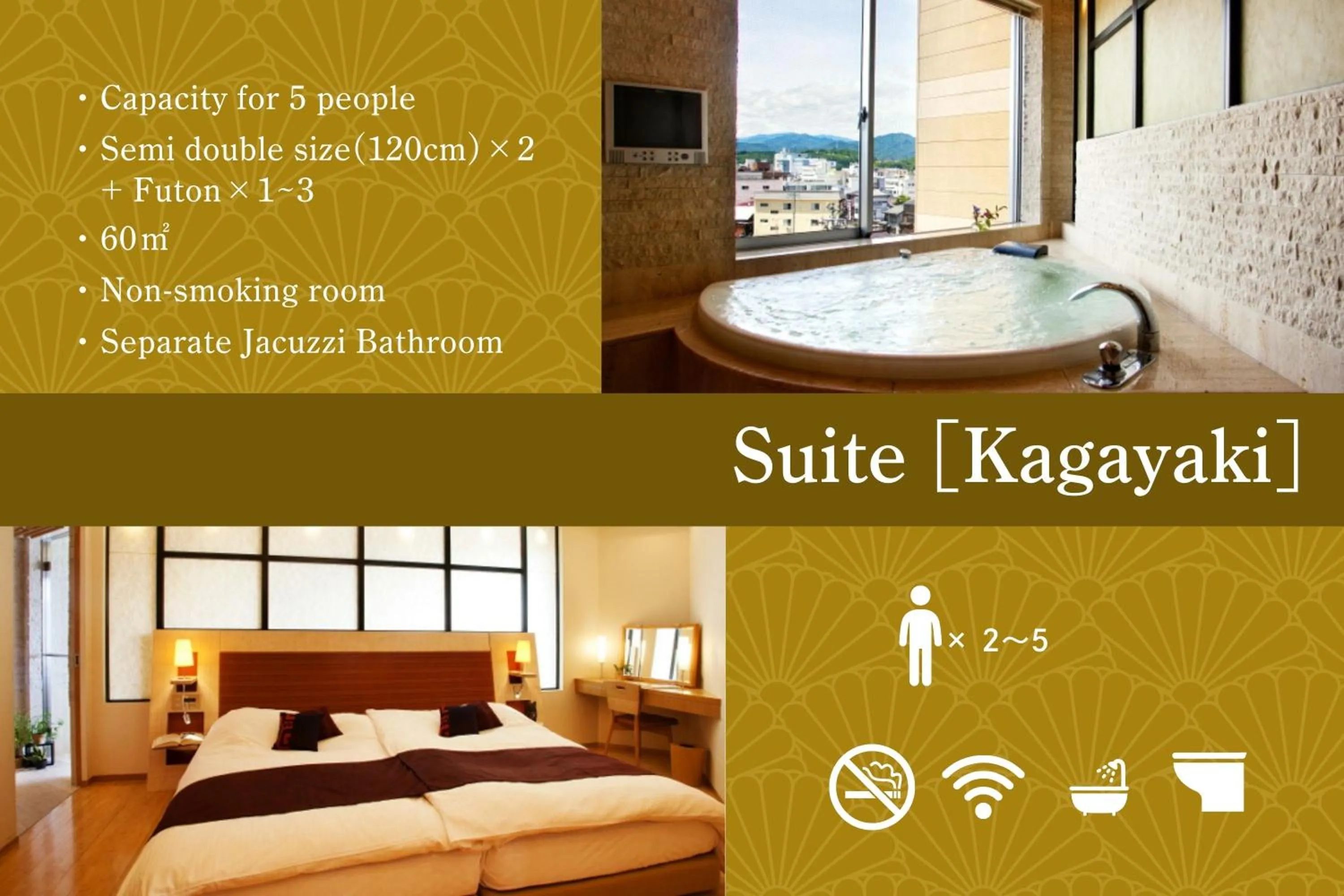 Photo of the whole room, Bed in Honjin Hiranoya Kachoan