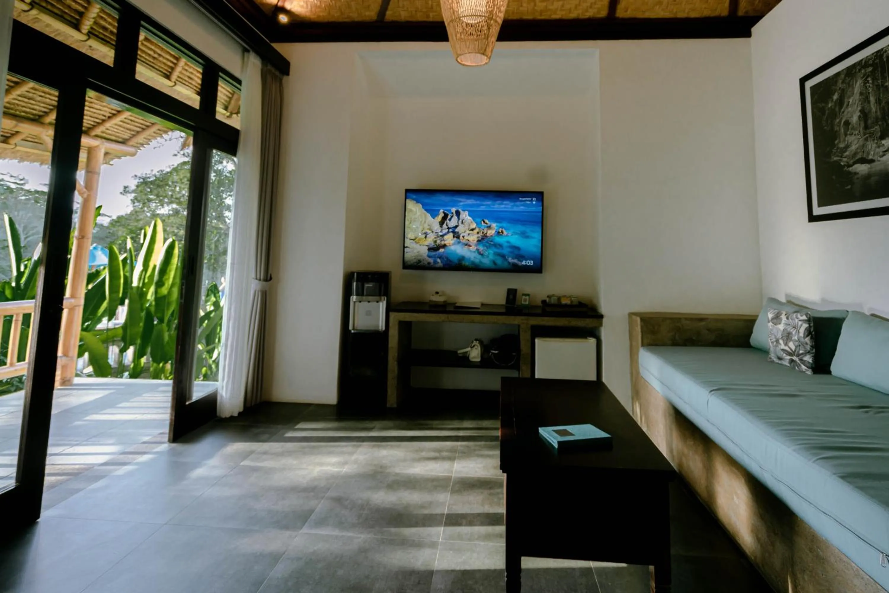 Living room, Bed in Ubud Dedari Villas
