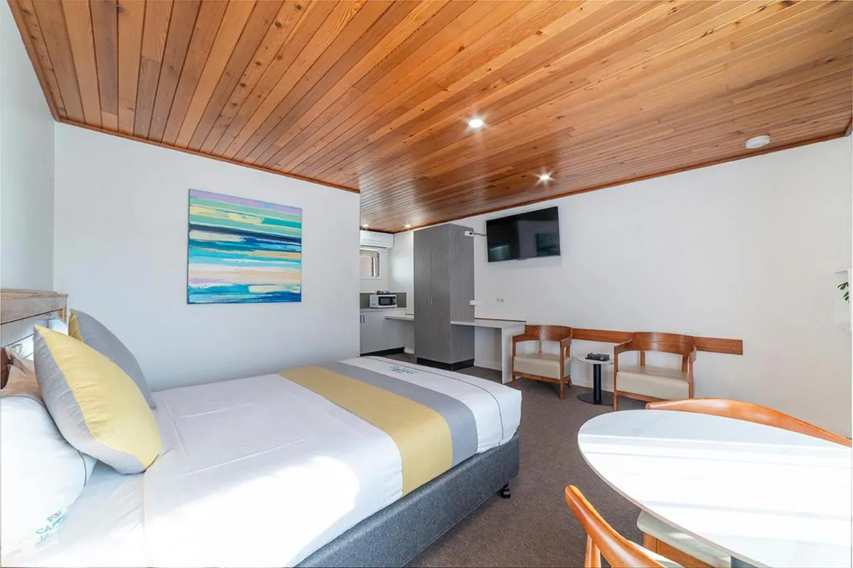 Bed in Port Campbell Motor Inn