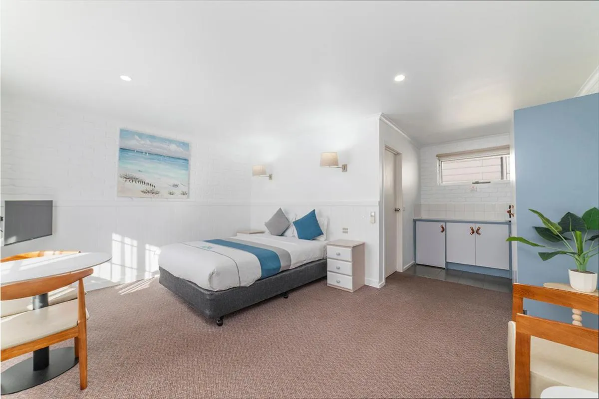 Bed in Port Campbell Motor Inn