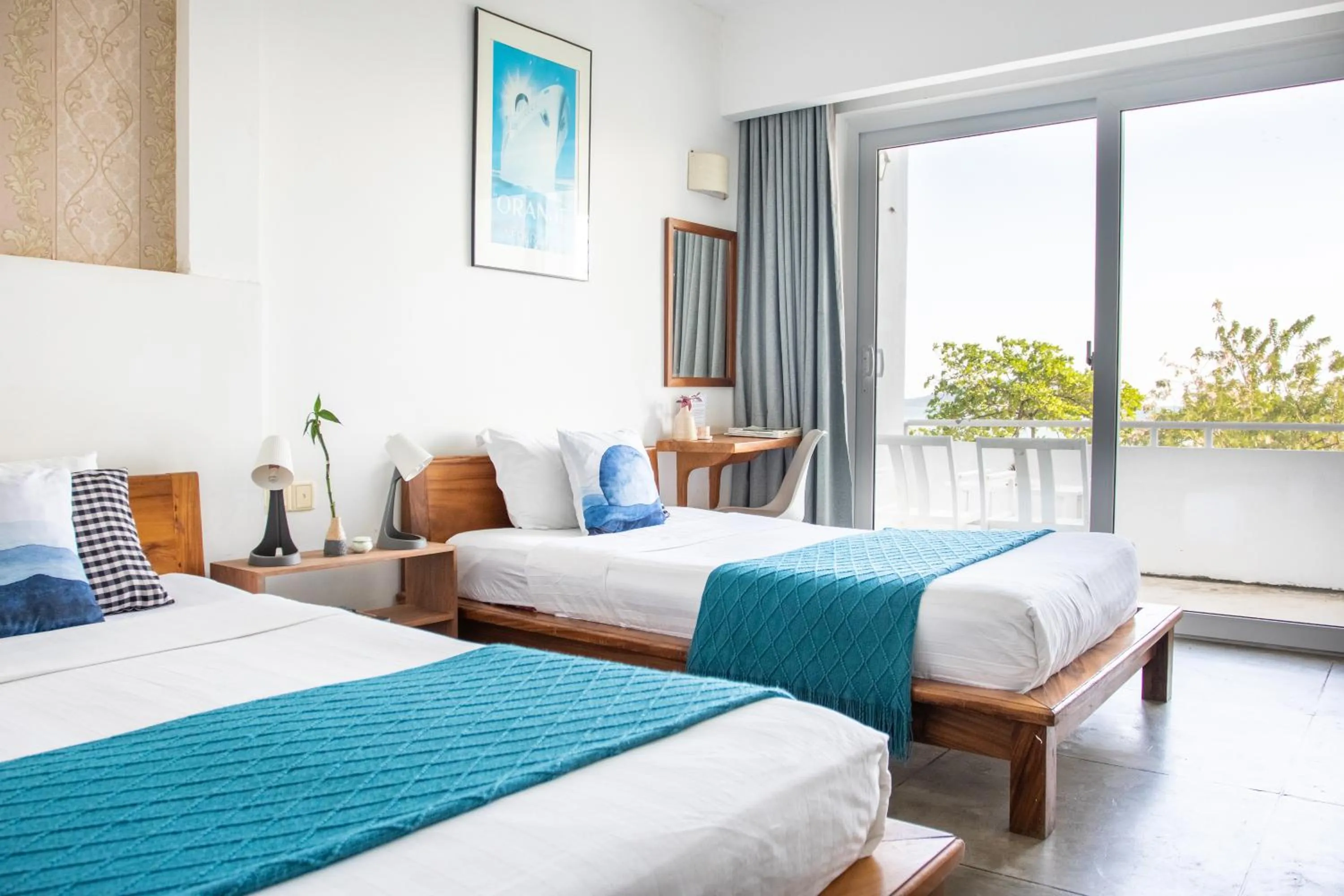 Bed in Saravoan-Kep Hotel