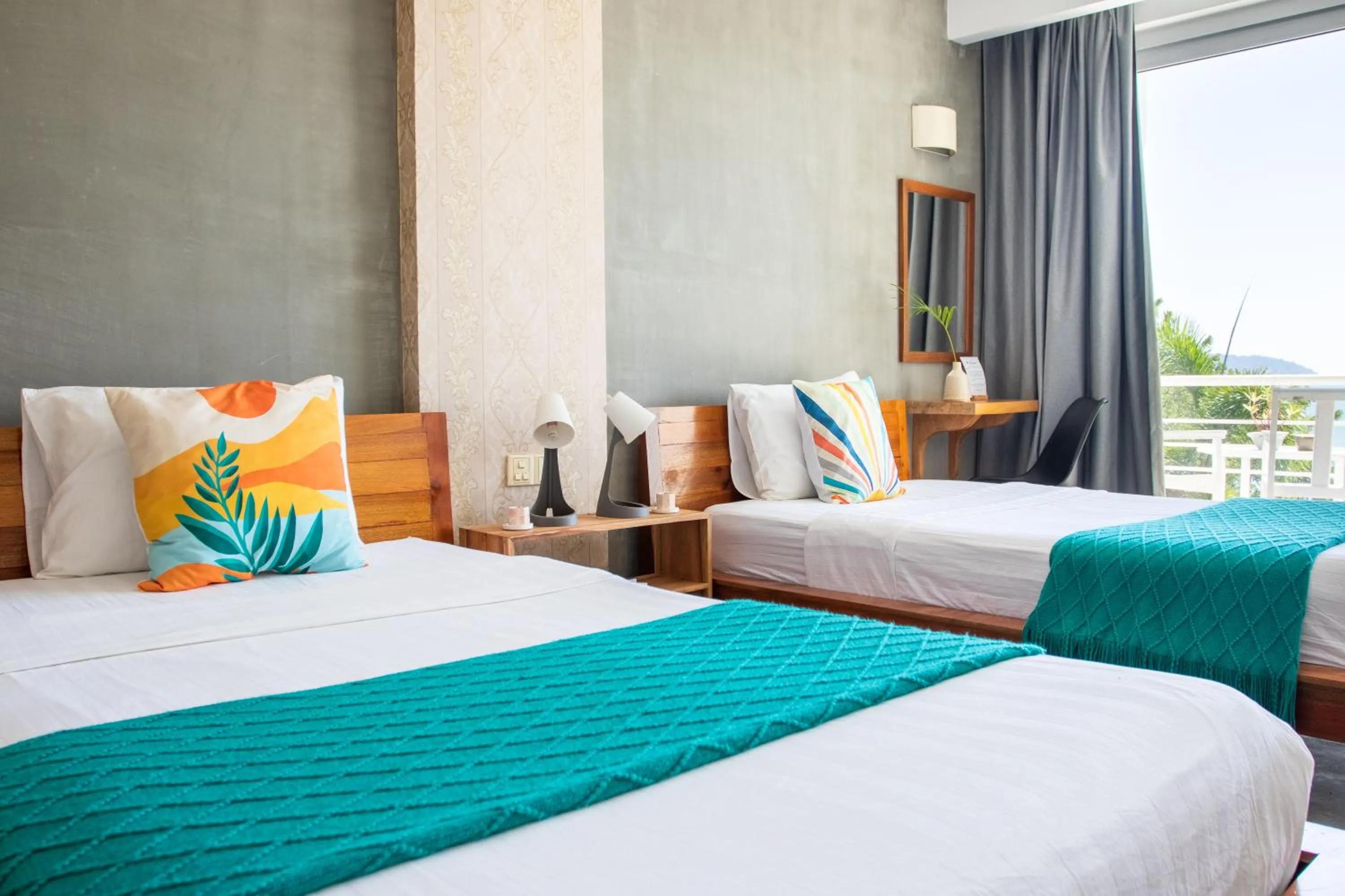 Bed in Saravoan-Kep Hotel