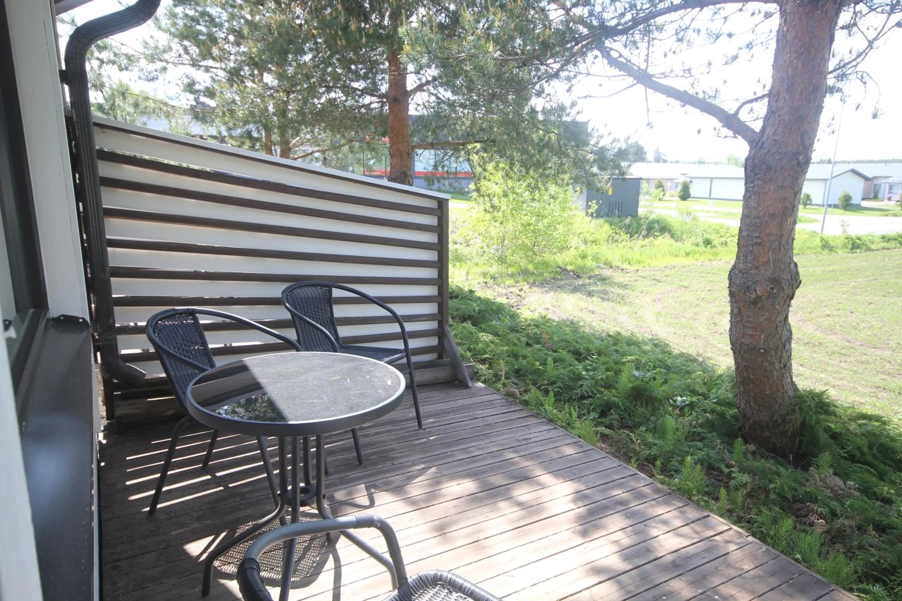 Balcony/Terrace in Jääskän Loma Apartment Hotel Härmä