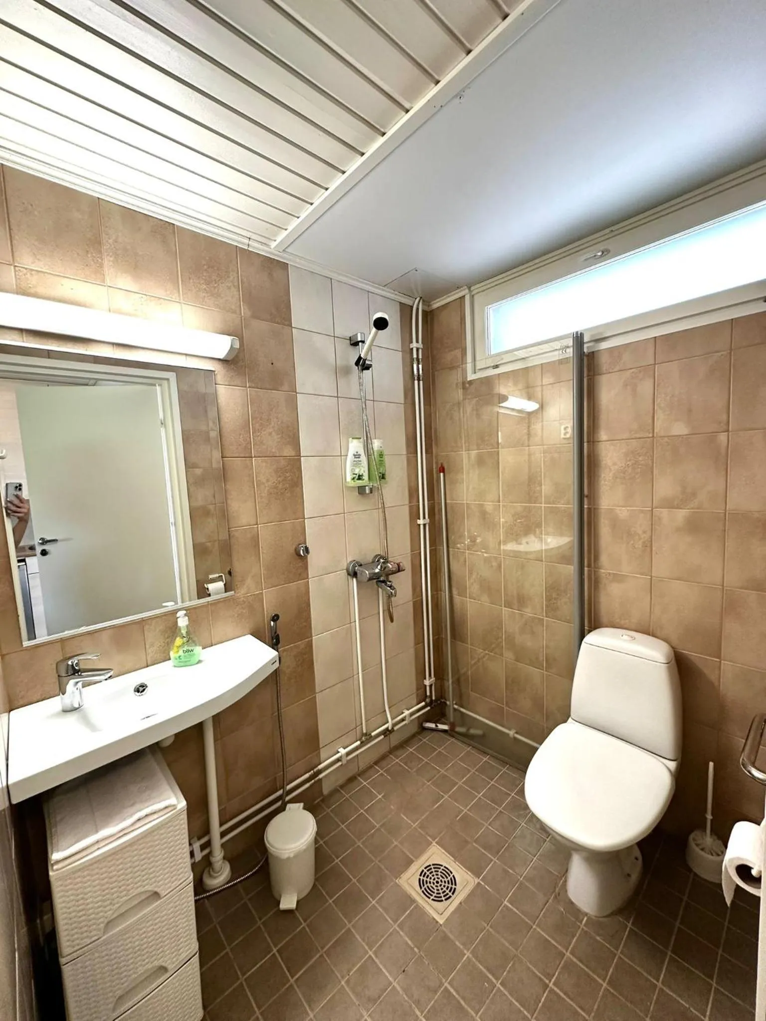 Shower in Jääskän Loma Apartment Hotel Härmä