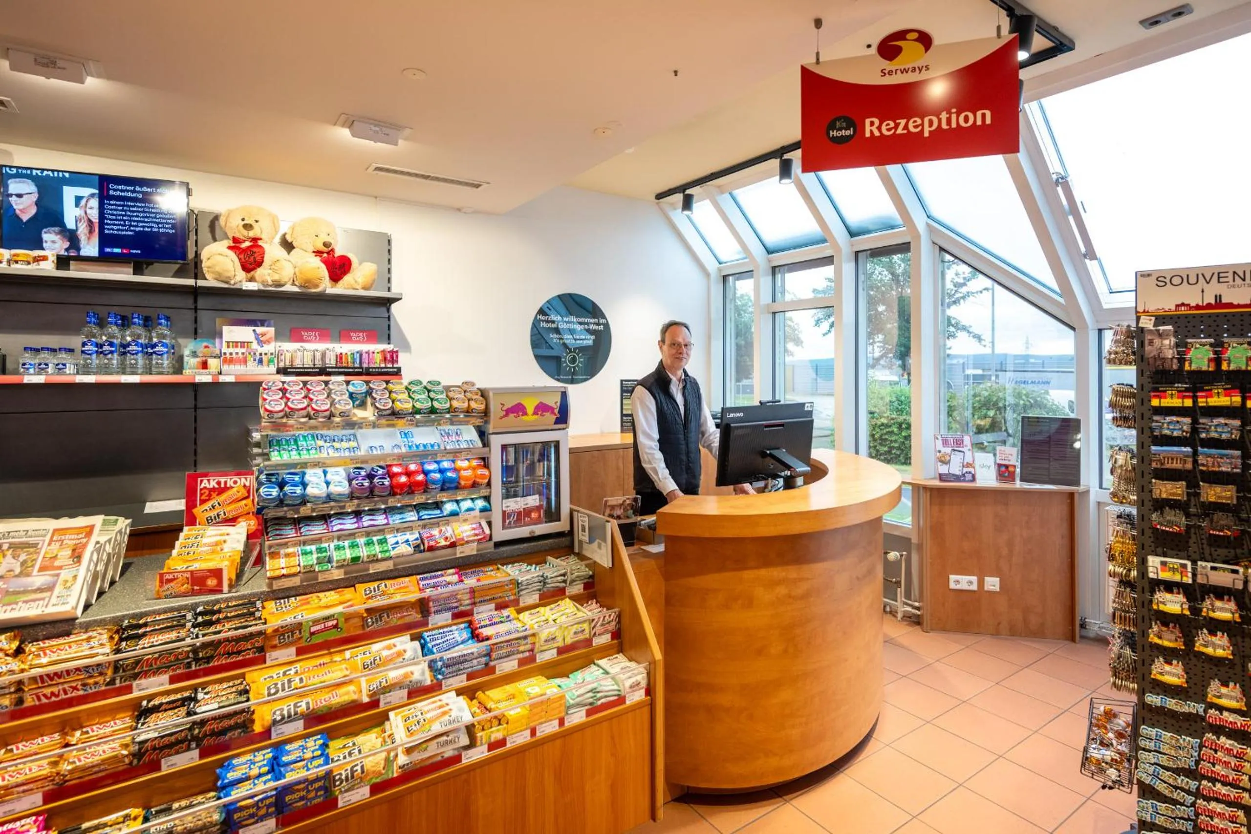 Lobby or reception in Hotel Göttingen-West