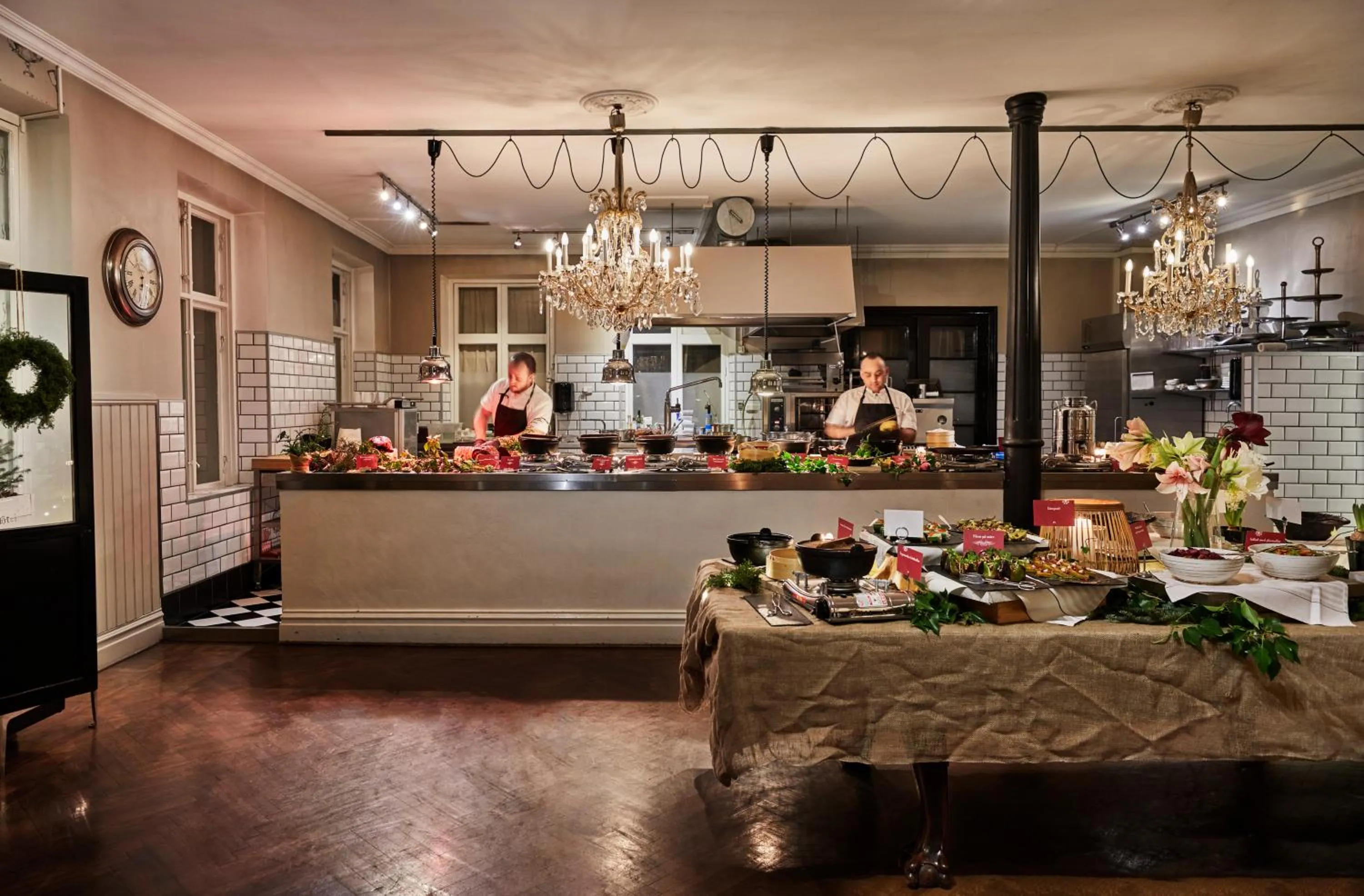 Kitchen or kitchenette in Grand Hôtel Mölle