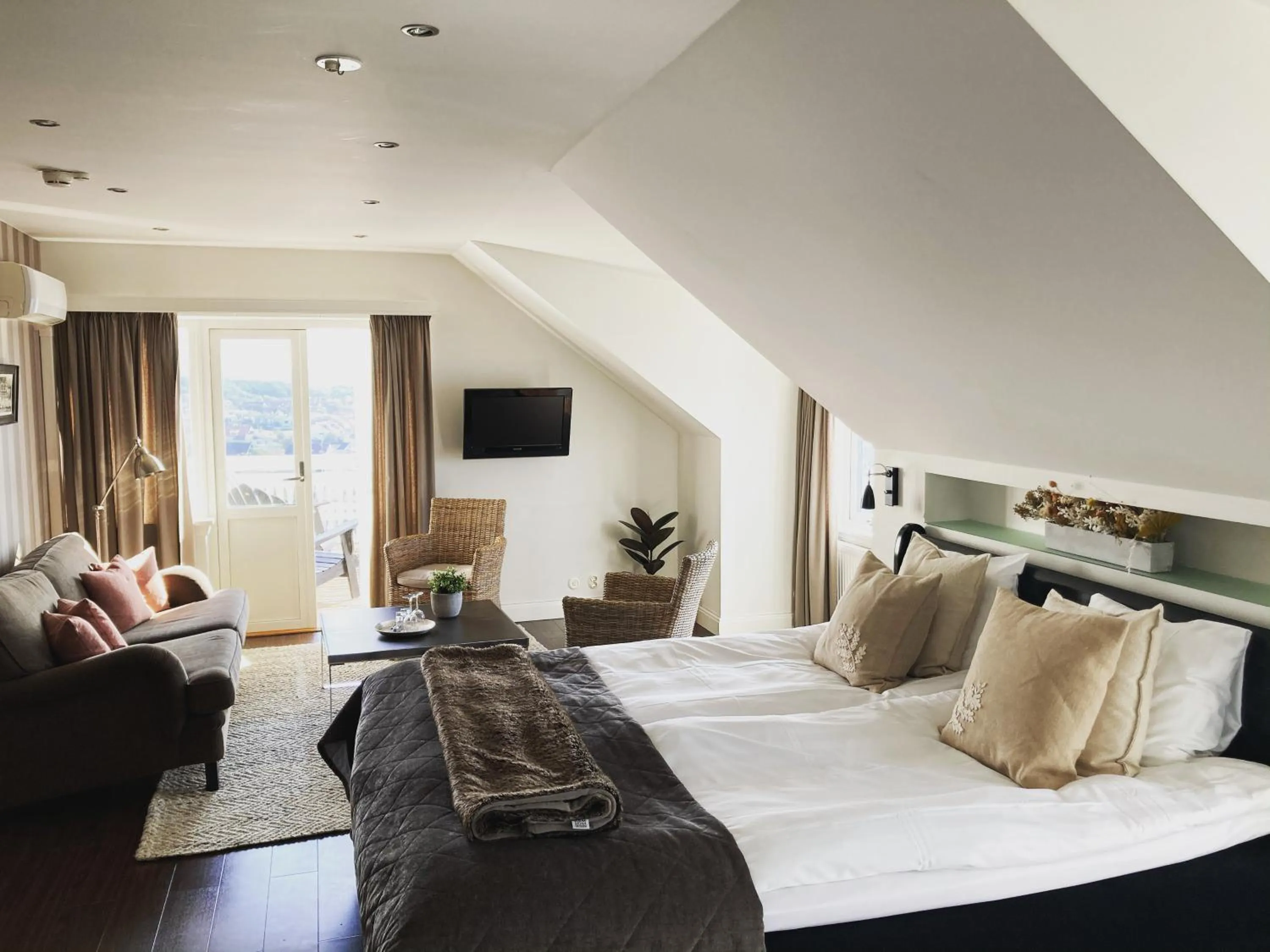 Bed in Grand Hôtel Mölle