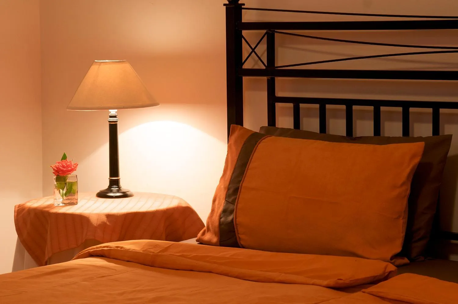 Decorative detail, Bed in Golden Hill Guest House