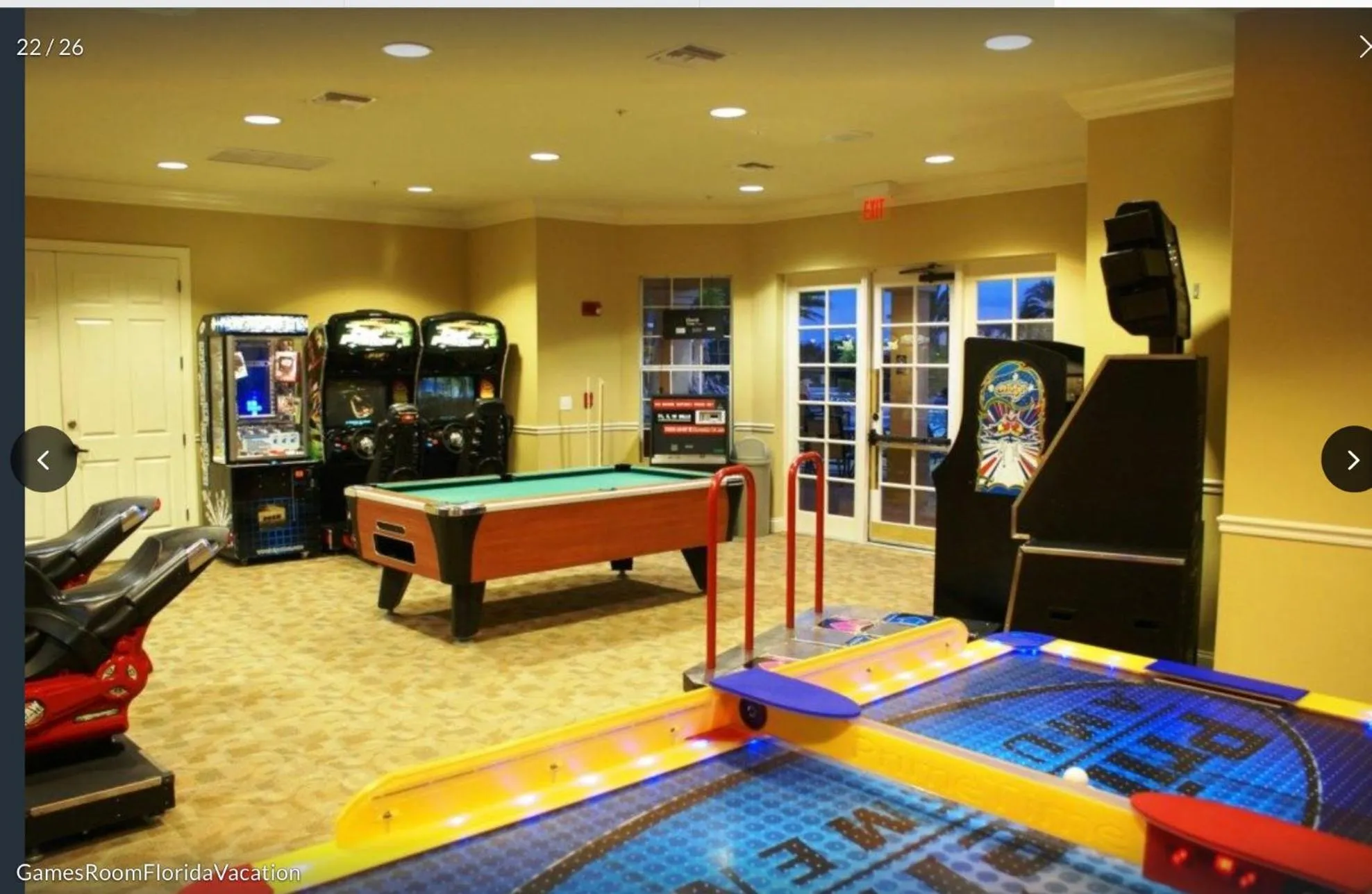 Game Room in Executive 3 Bedroom Villa at Universal,Convention Center, Vista Cay