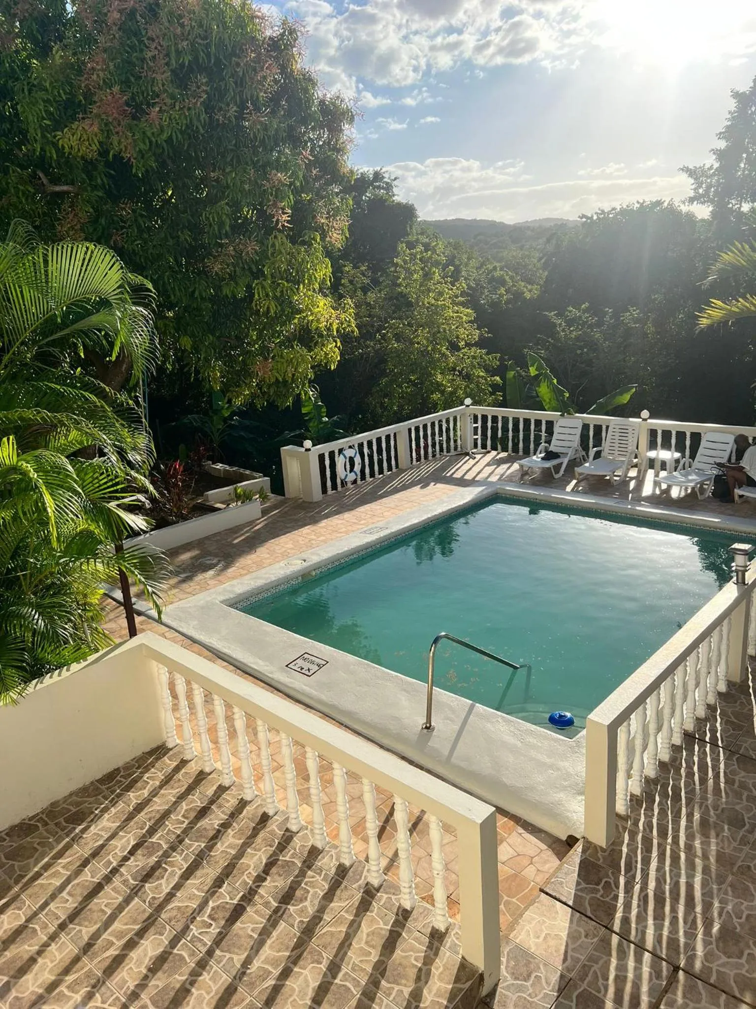 Swimming pool in Retreat Guest House