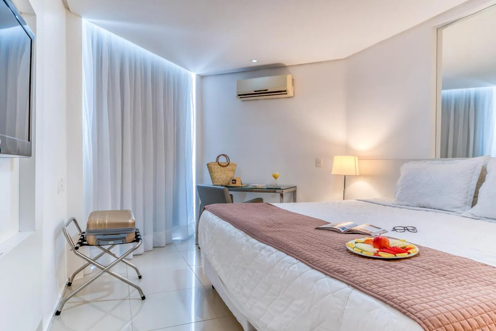 Bed in Hotel Brisa Praia Pajuçara