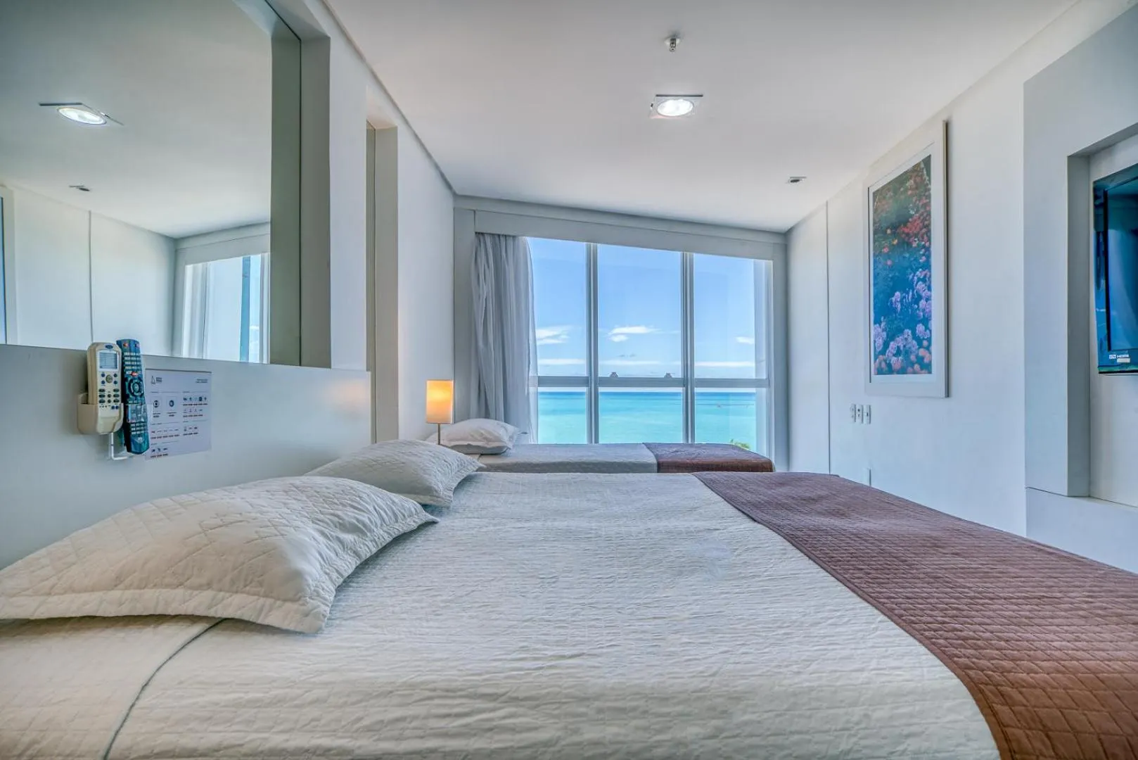 Bed in Hotel Brisa Praia Pajuçara