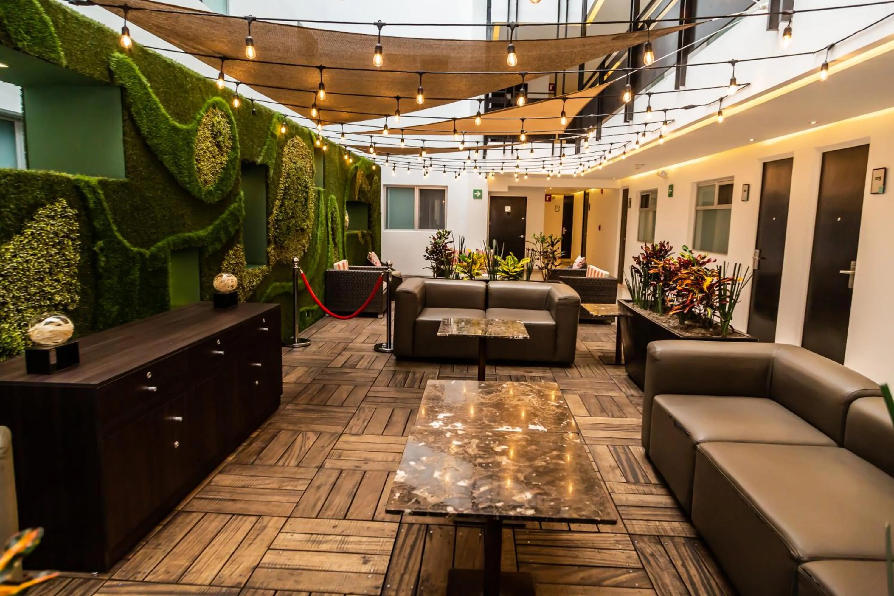 Seating area in Gamma Puebla Señorial Centro