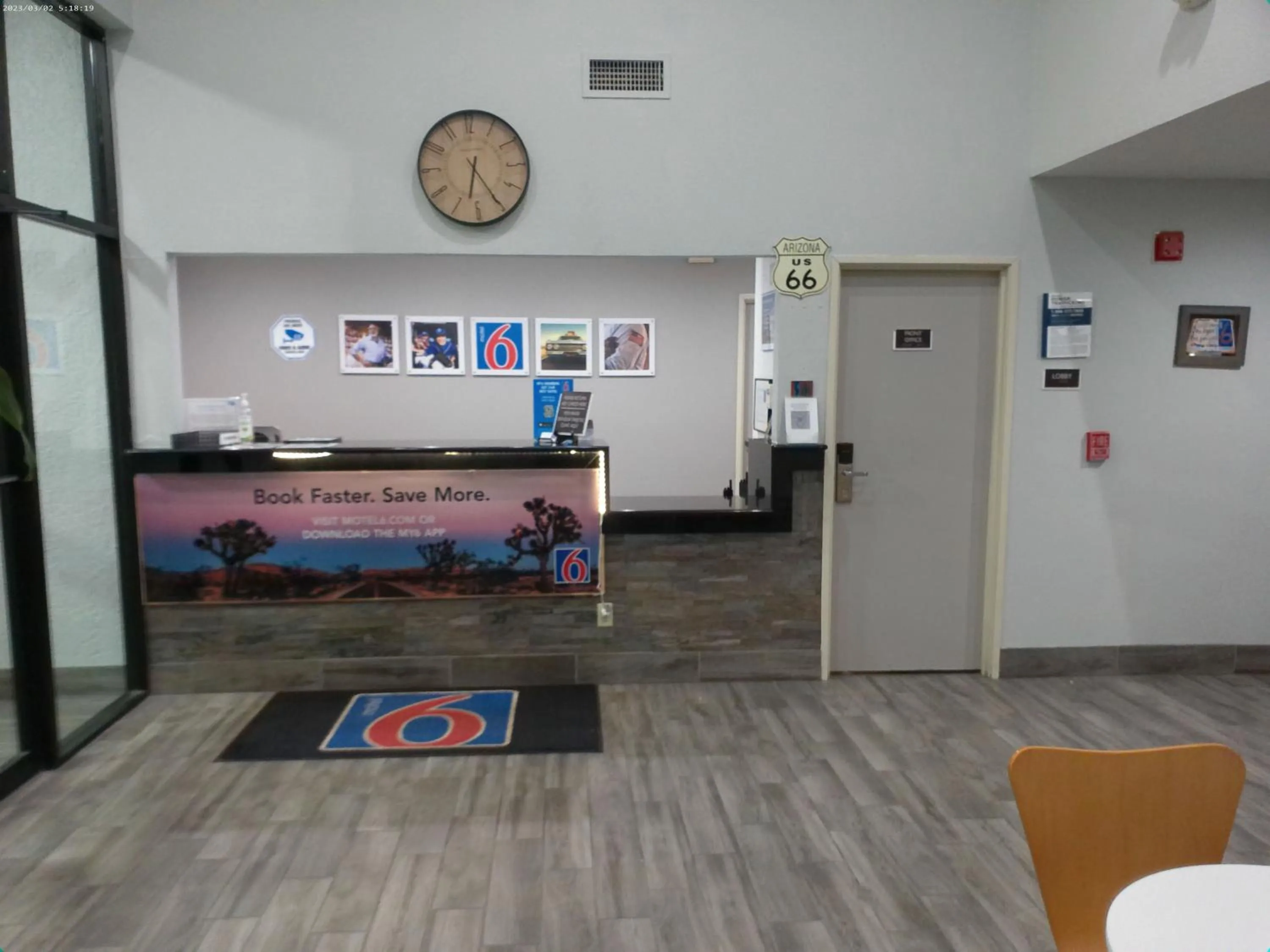 Lobby or reception in Motel 6-Winslow, AZ