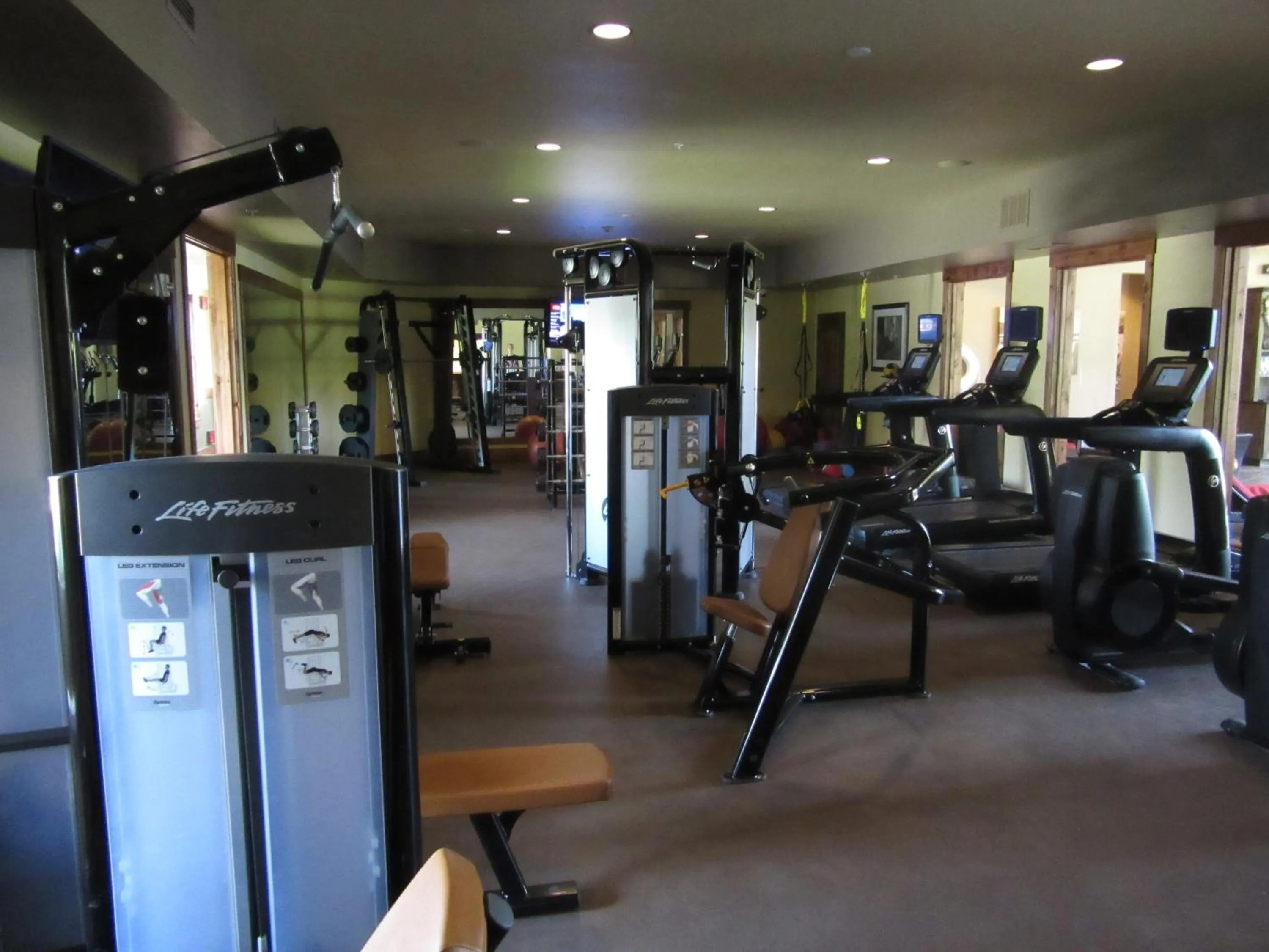 Fitness centre/facilities in Lodge at Whitefish Lake