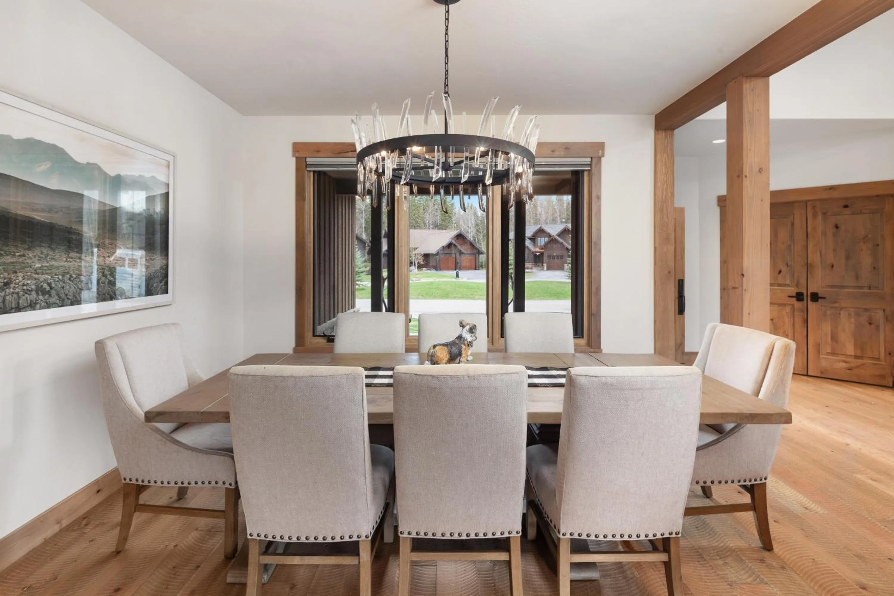 Dining area in Lodge at Whitefish Lake