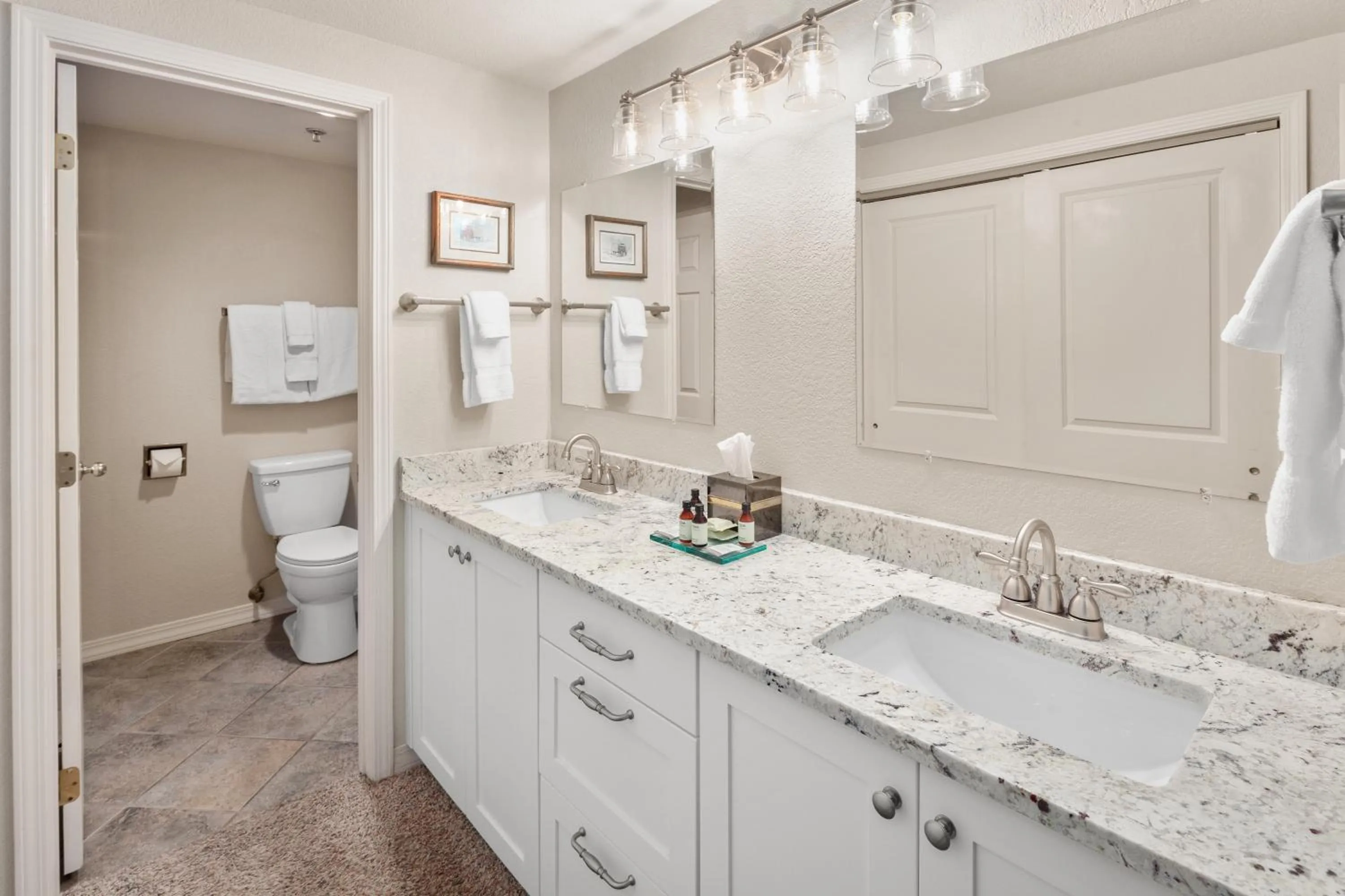 Bathroom in Lodge at Whitefish Lake