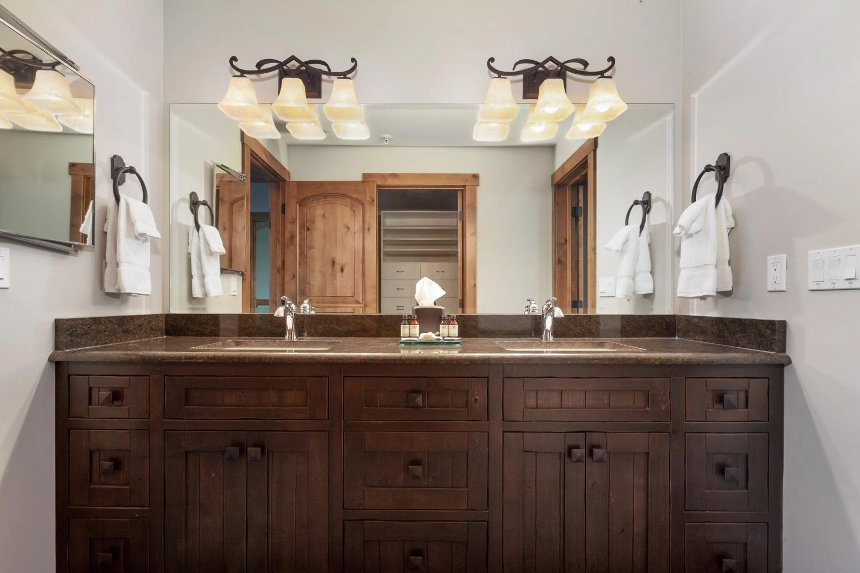 Bathroom in Lodge at Whitefish Lake