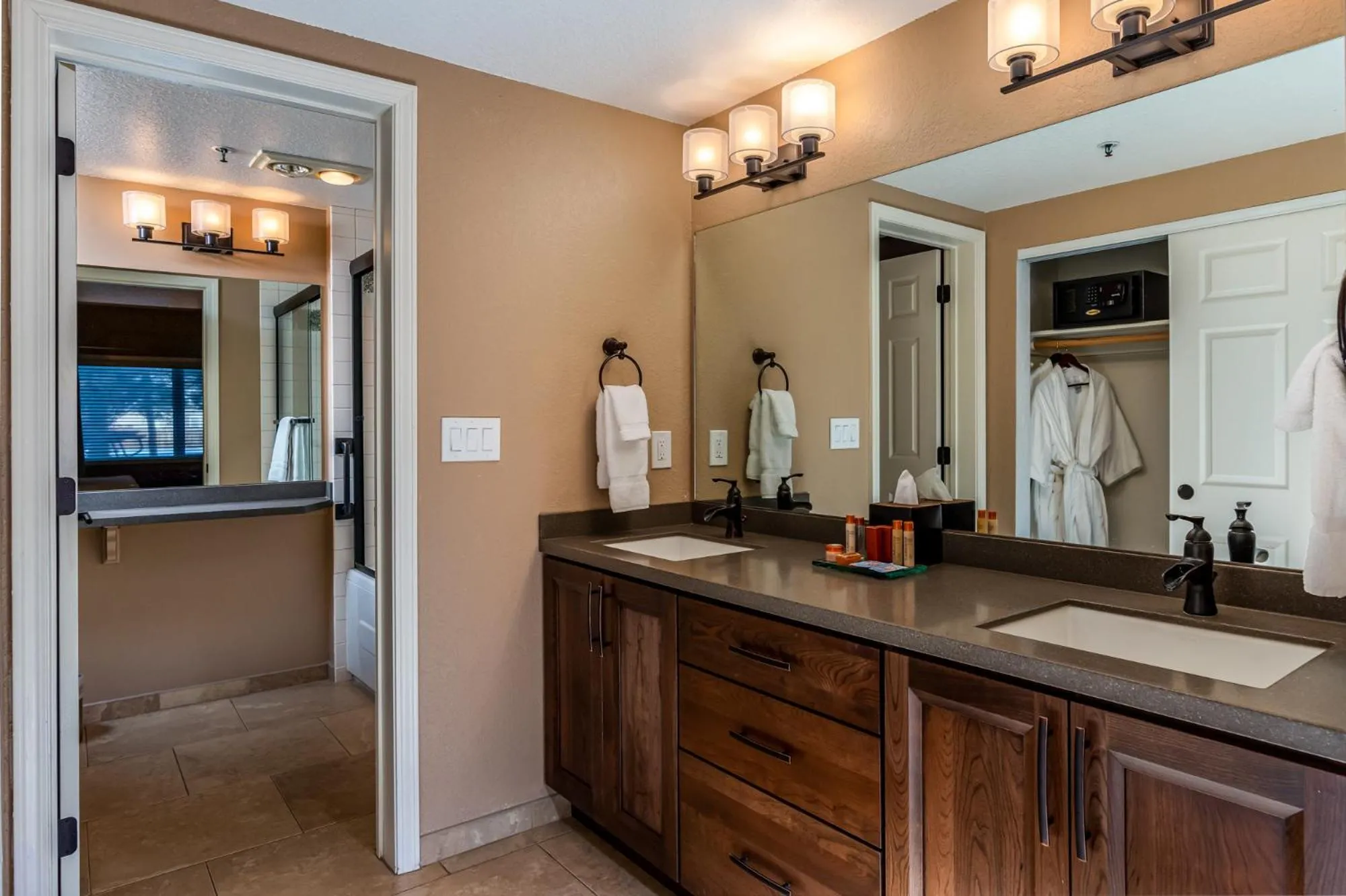 Bathroom in Lodge at Whitefish Lake