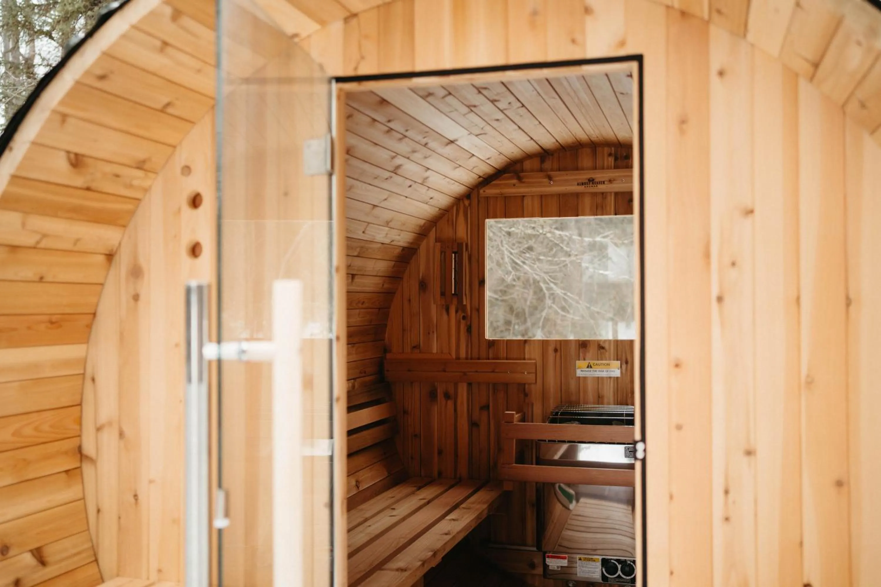 Sauna in Lodge at Whitefish Lake