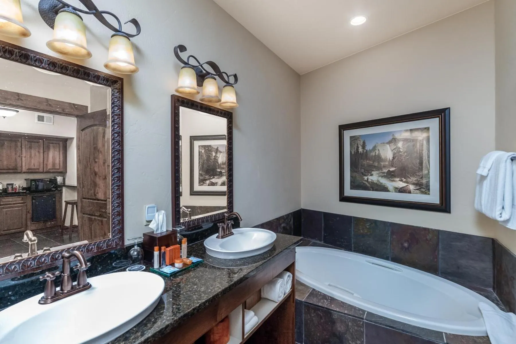 Bathroom in Lodge at Whitefish Lake