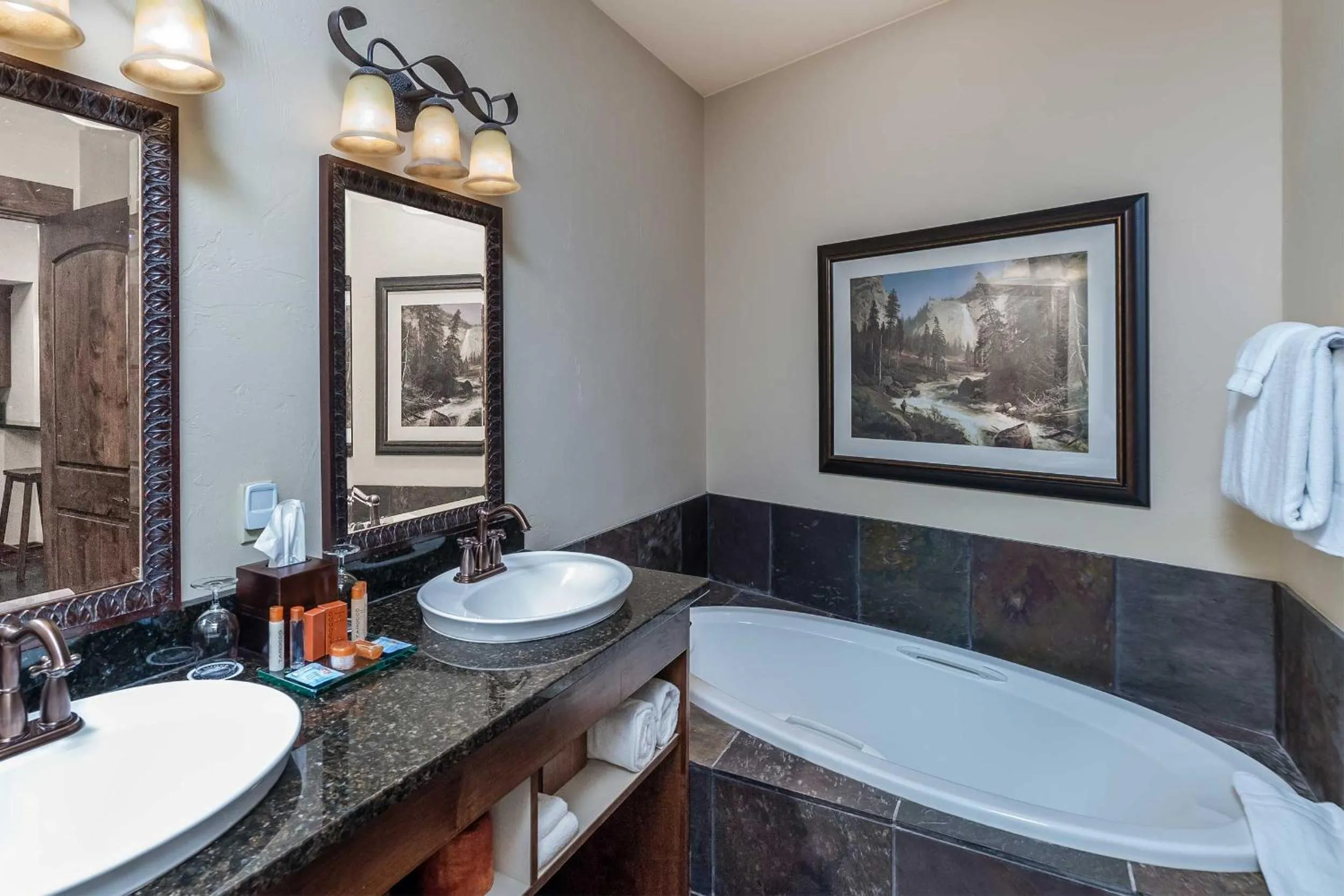 Bathroom in Lodge at Whitefish Lake