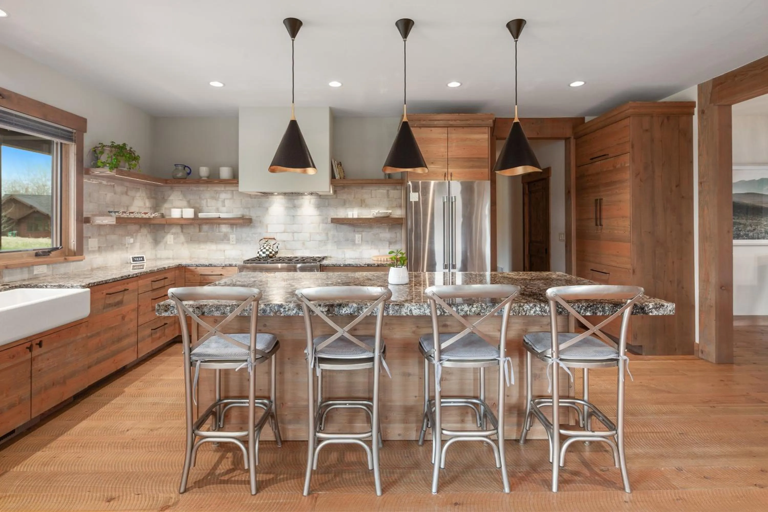 Kitchen or kitchenette in Lodge at Whitefish Lake
