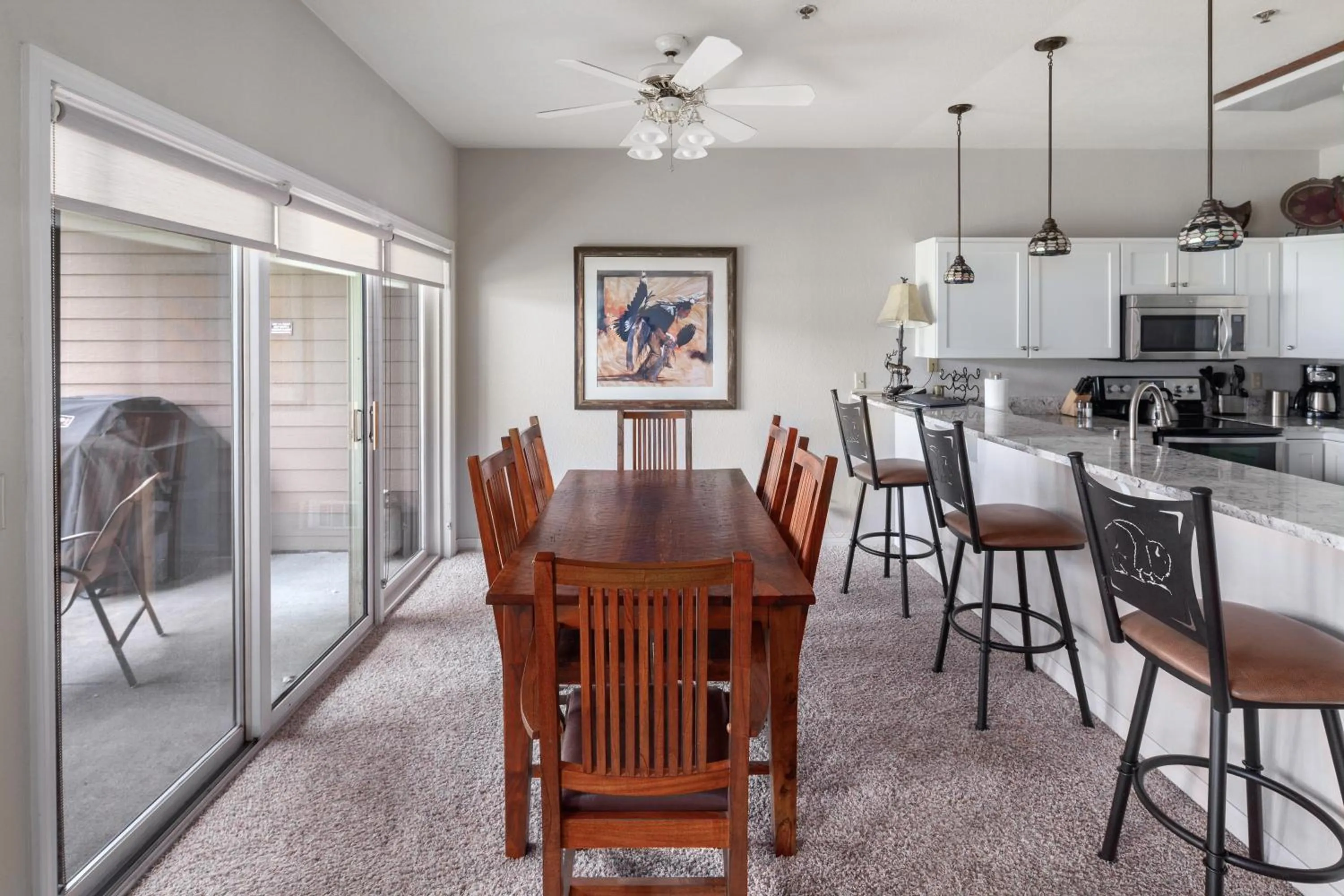 Kitchen or kitchenette in Lodge at Whitefish Lake