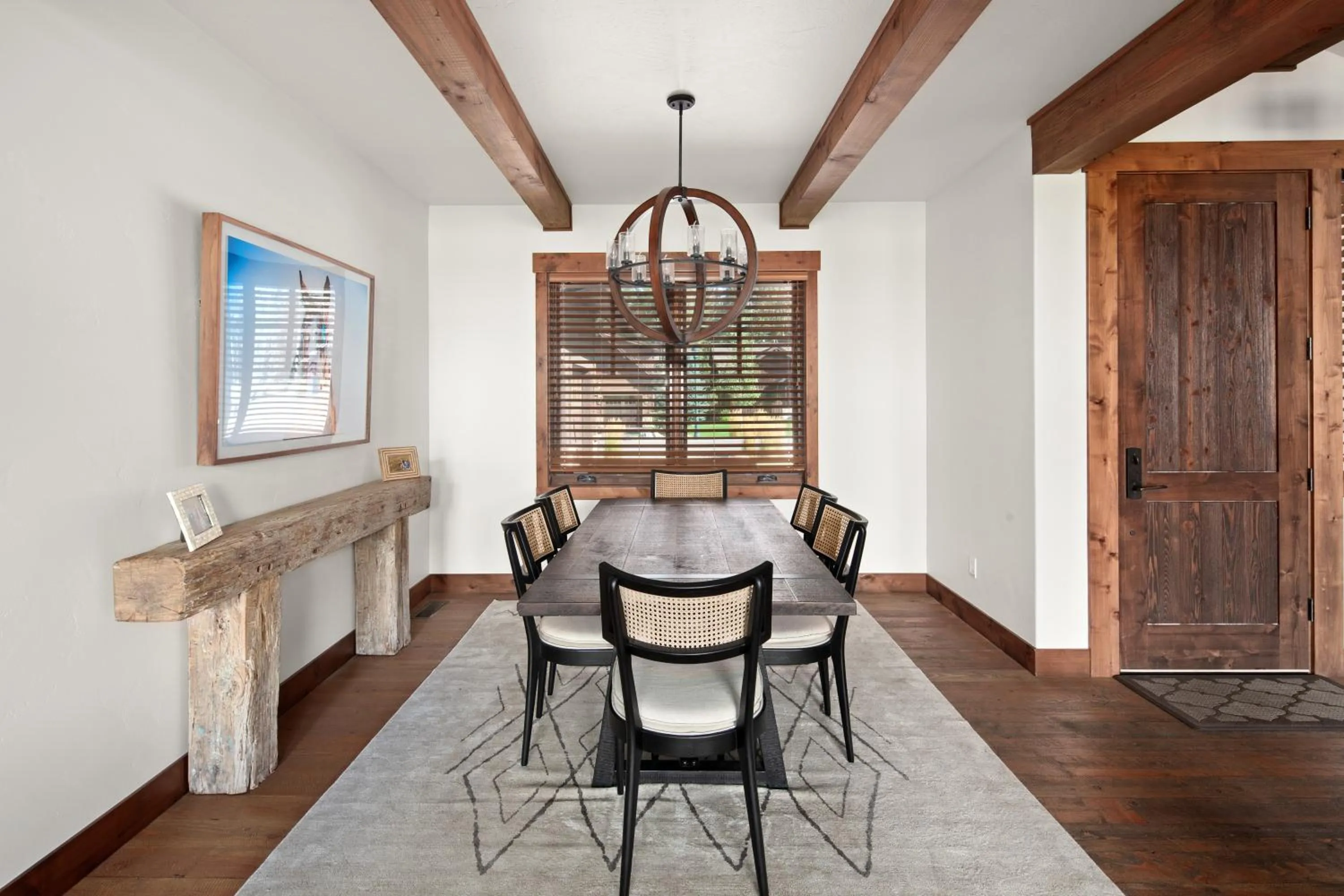 Dining area in Lodge at Whitefish Lake
