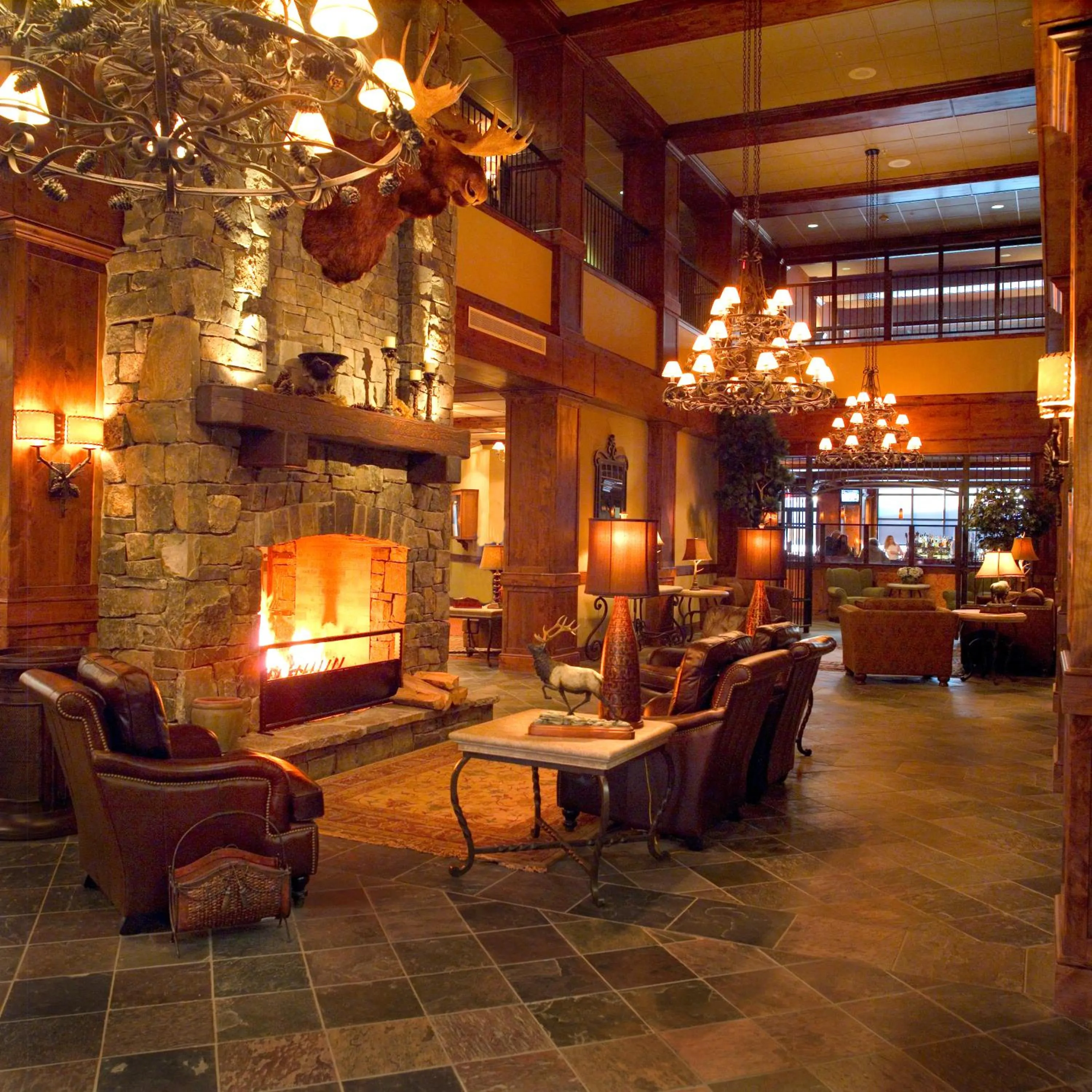 Lobby or reception in Lodge at Whitefish Lake
