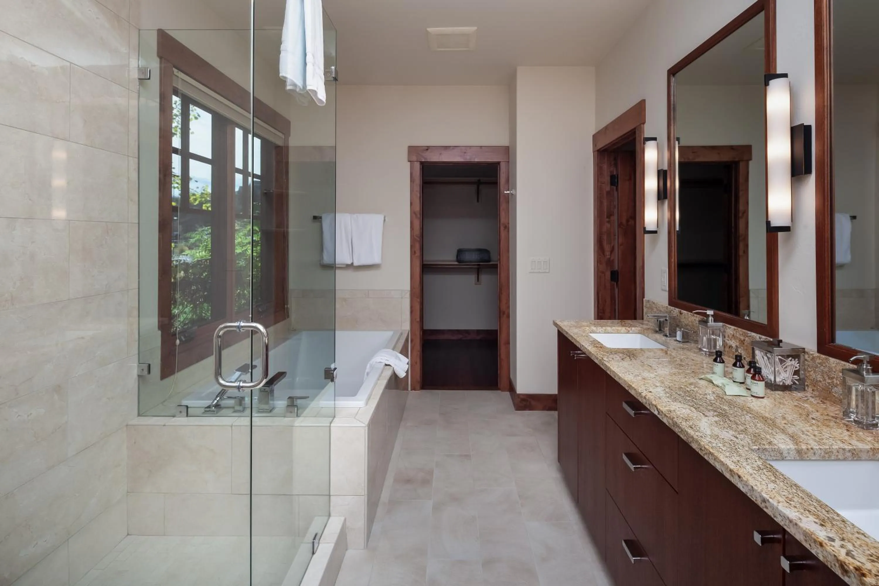 Shower in Lodge at Whitefish Lake