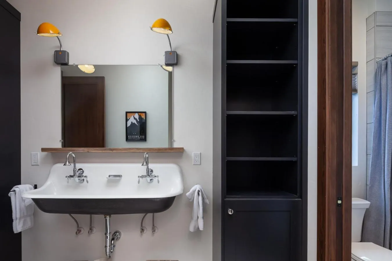 Bathroom in Lodge at Whitefish Lake