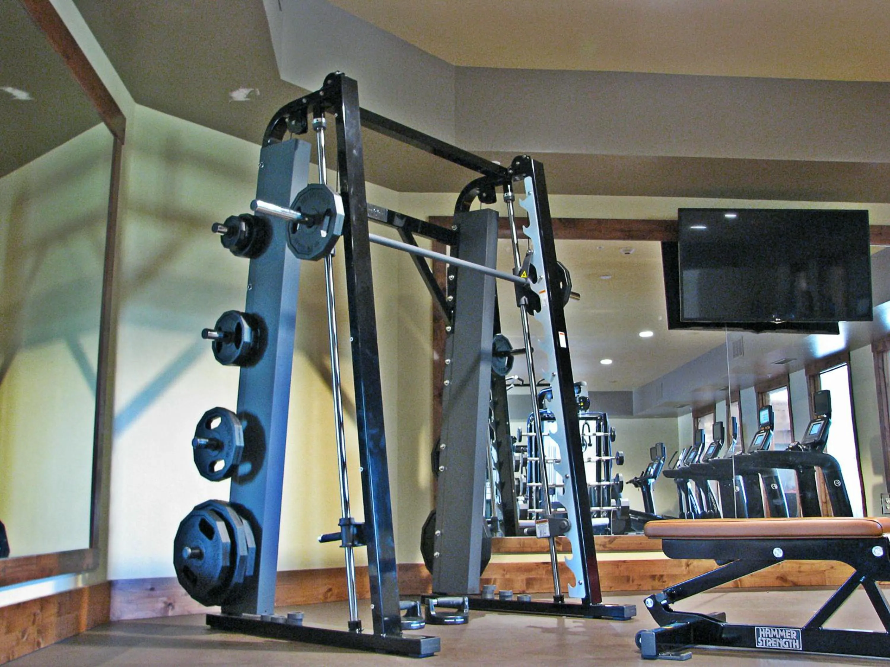 Fitness centre/facilities in Lodge at Whitefish Lake