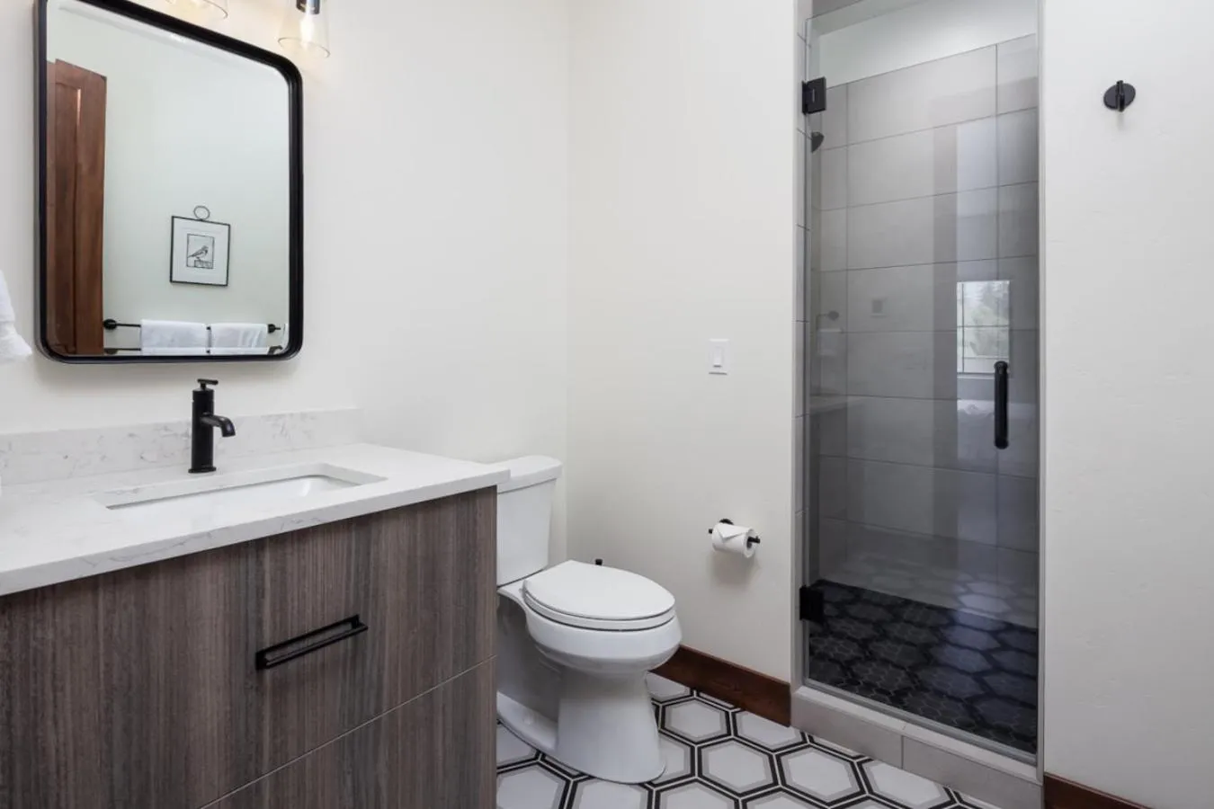 Bathroom in Lodge at Whitefish Lake
