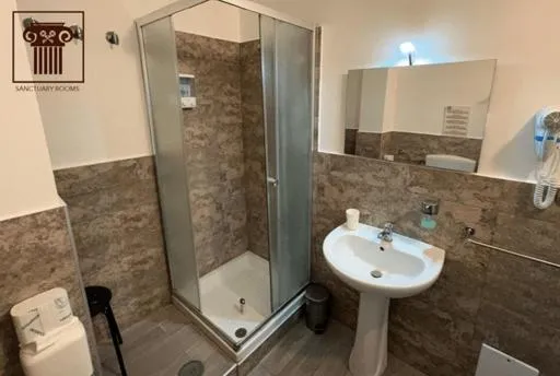 Shower in Sanctuary Rooms