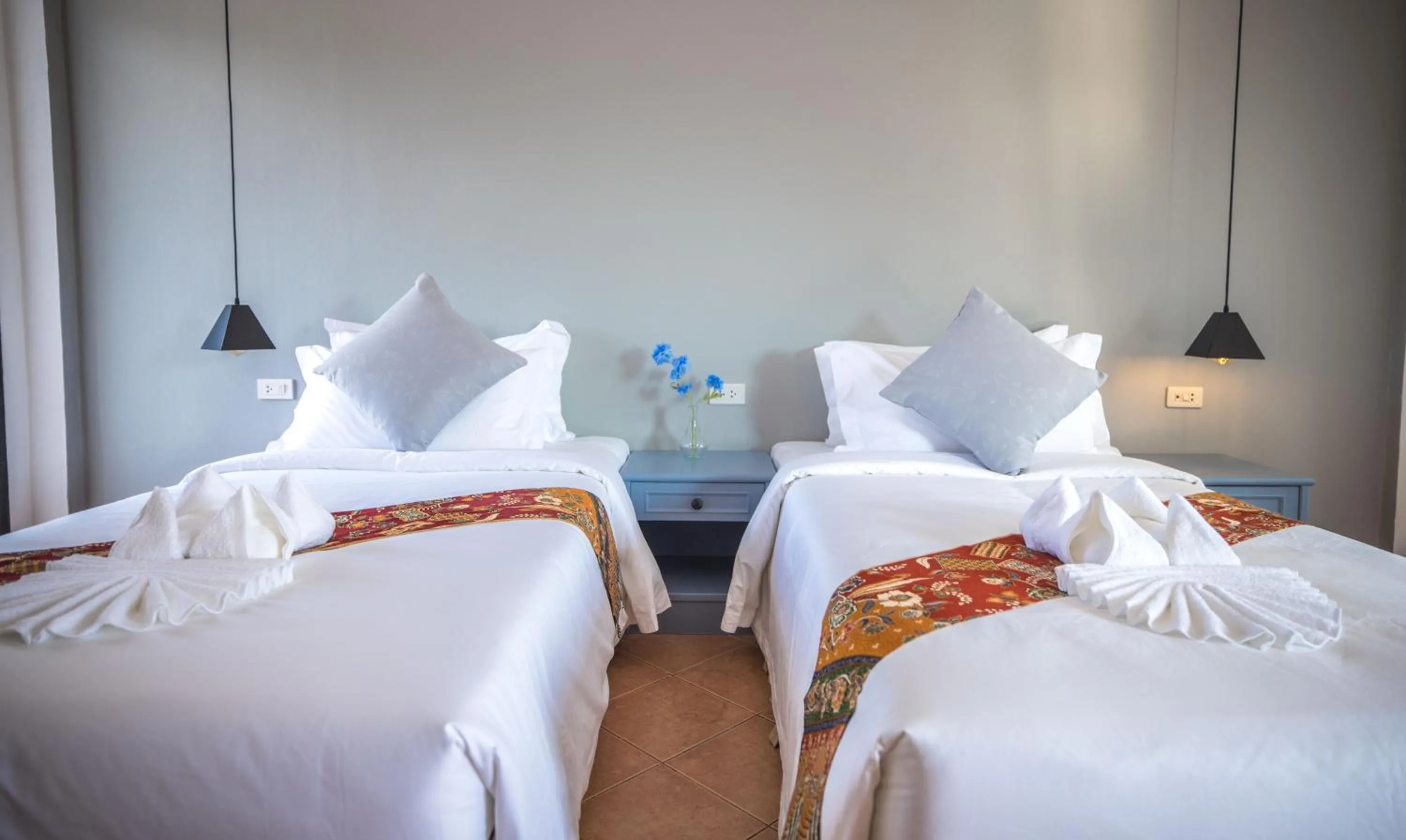 Bed in Blue Carina Hotel Phuket