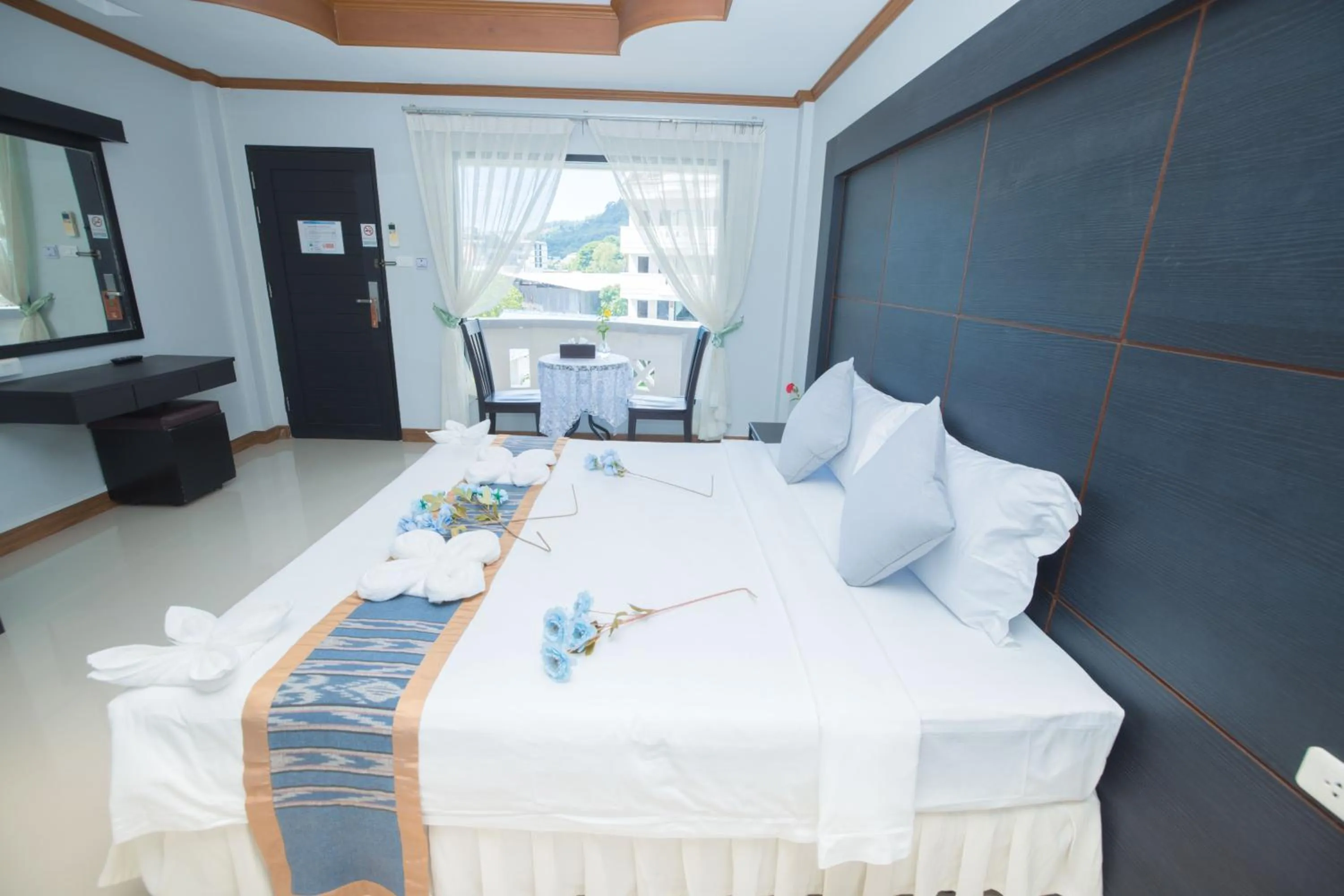Bed in Blue Carina Hotel Phuket