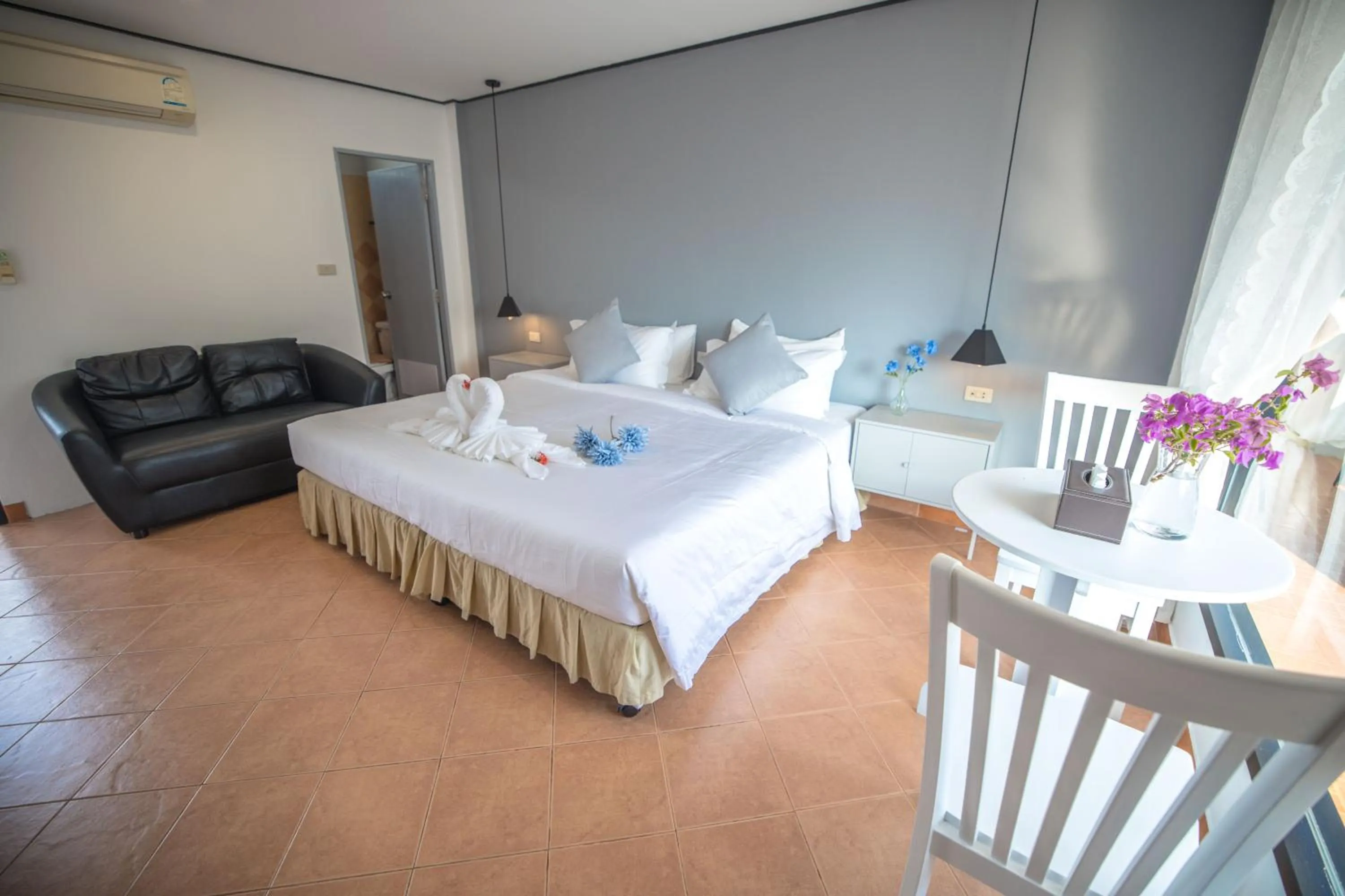 Bed in Blue Carina Hotel Phuket