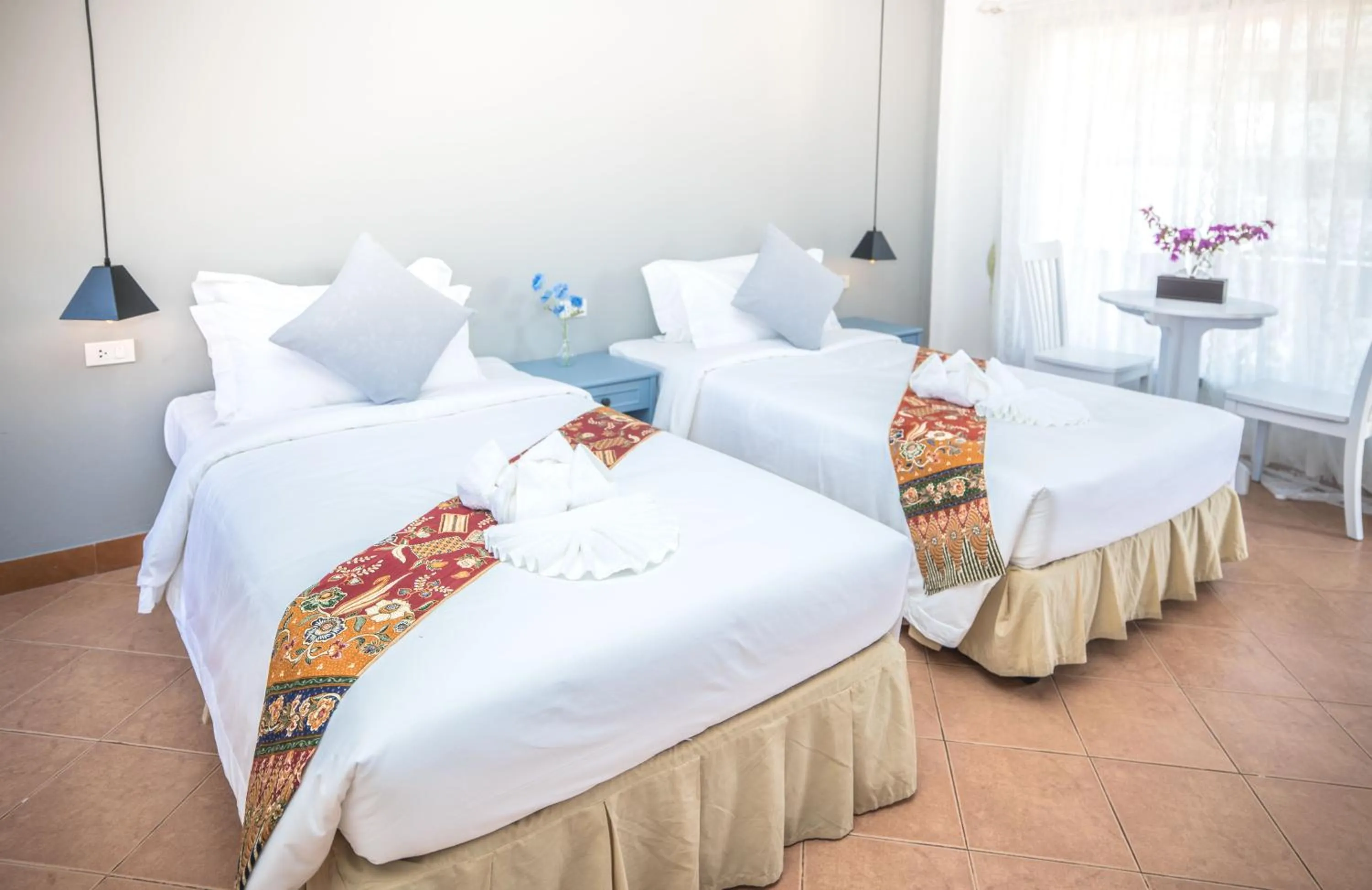 Bed in Blue Carina Hotel Phuket