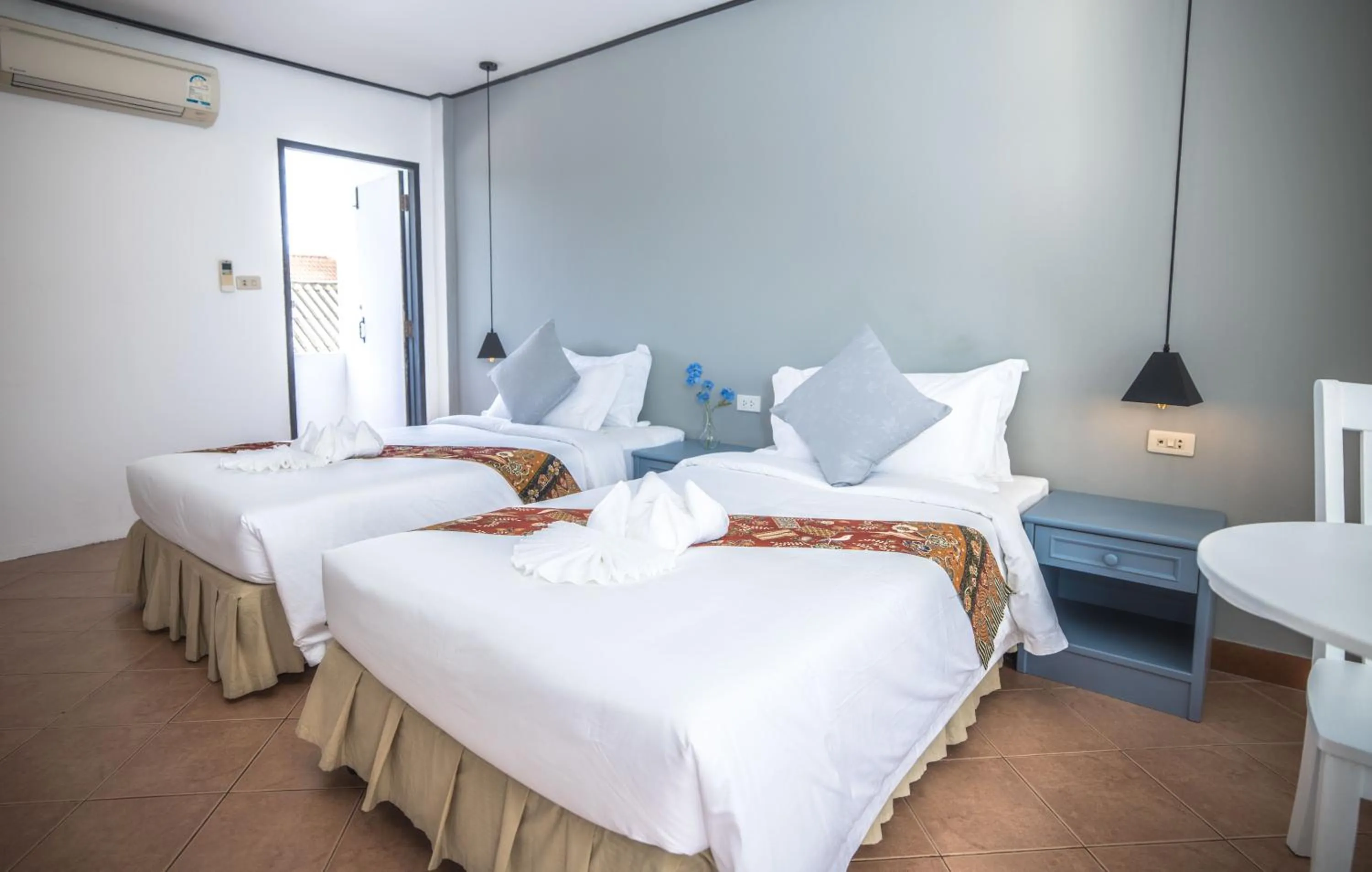 Bed in Blue Carina Hotel Phuket