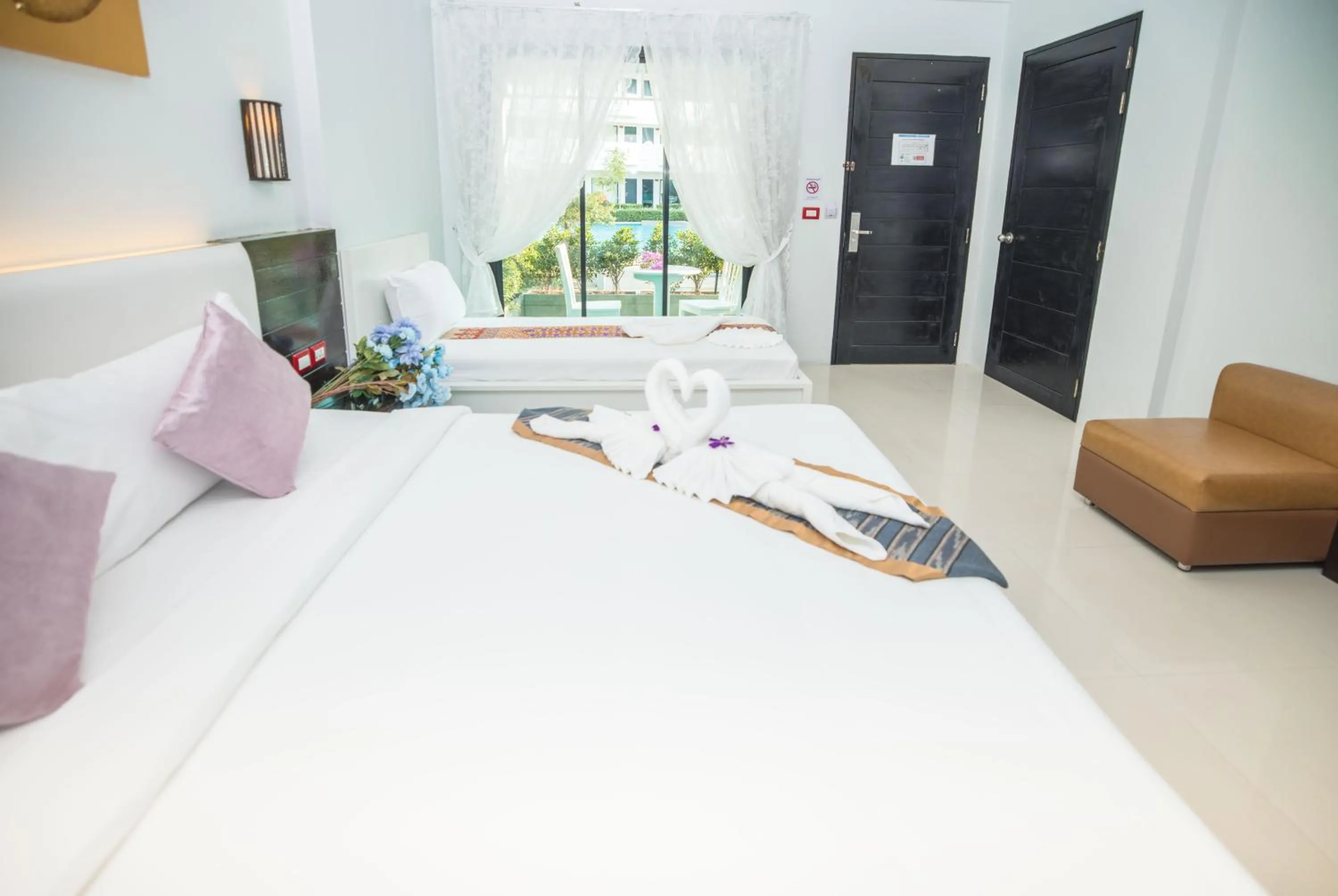 Bed in Blue Carina Hotel Phuket