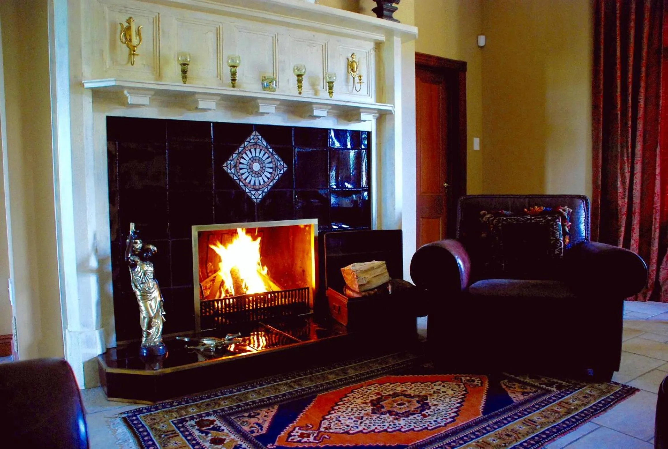 Decorative detail in Lake Karapiro Lodge