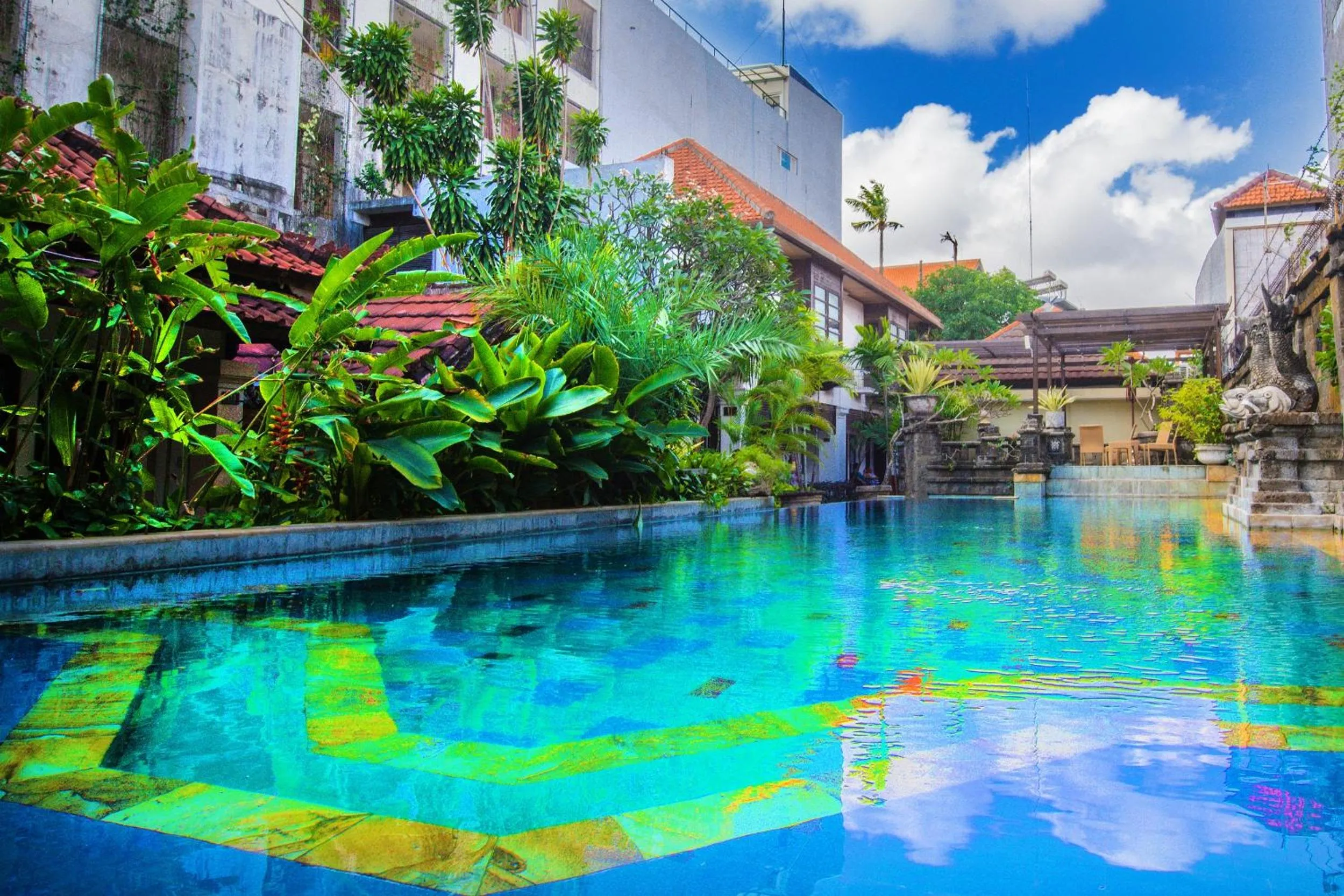 Swimming pool in Restu Bali Hotel