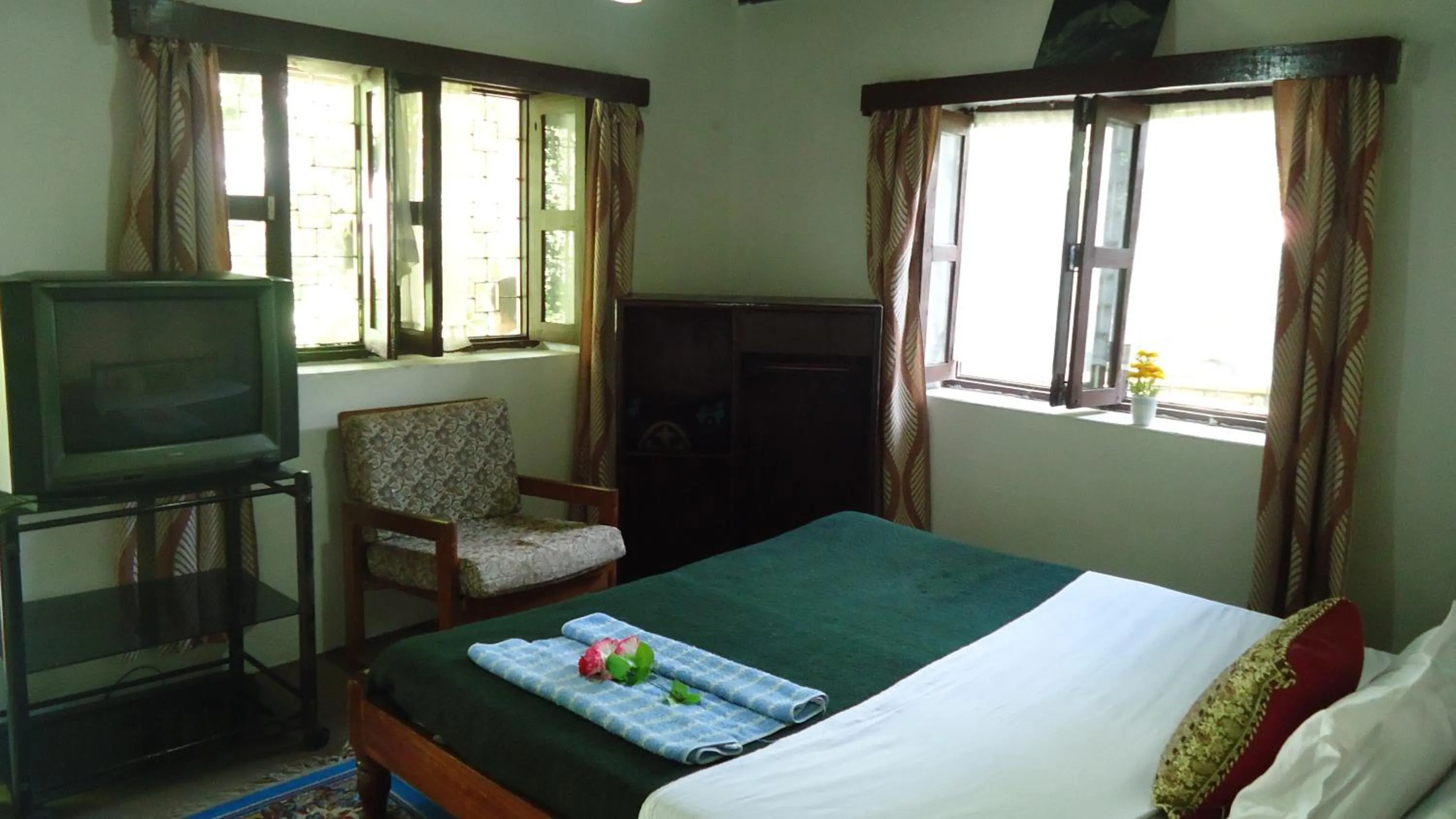 Bed in Gurkha Lodge