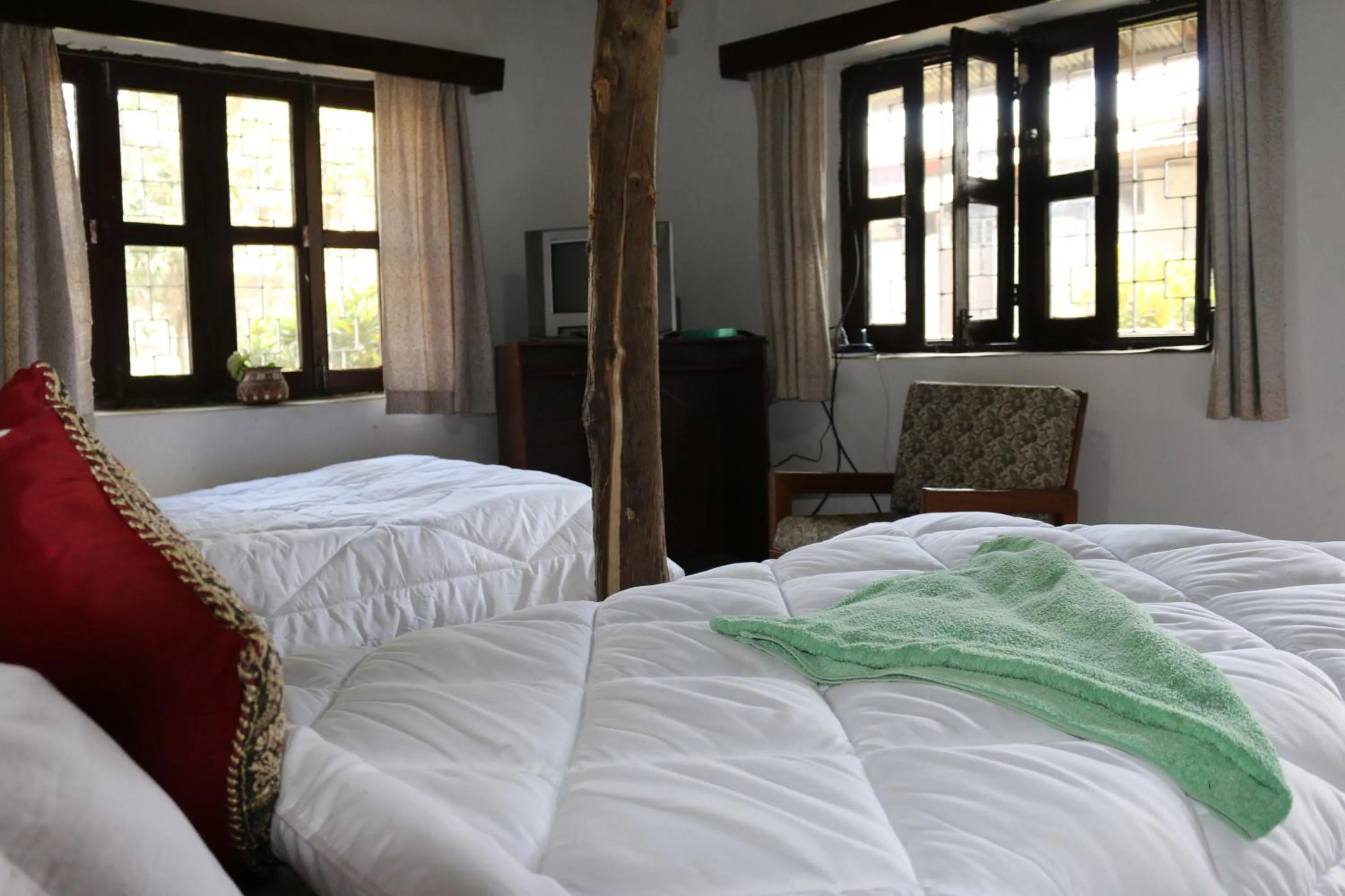 Bed in Gurkha Lodge