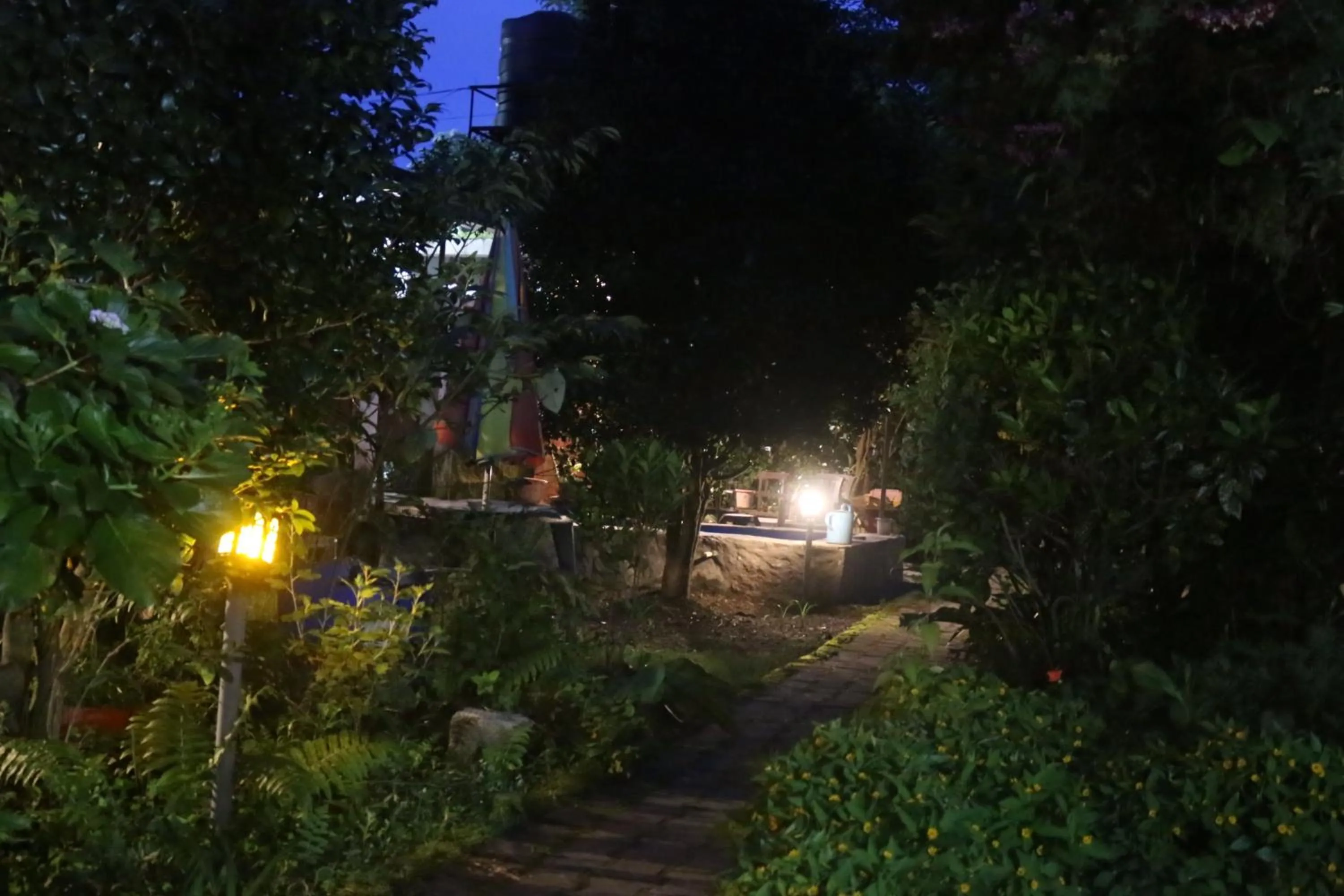 Garden view in Gurkha Lodge