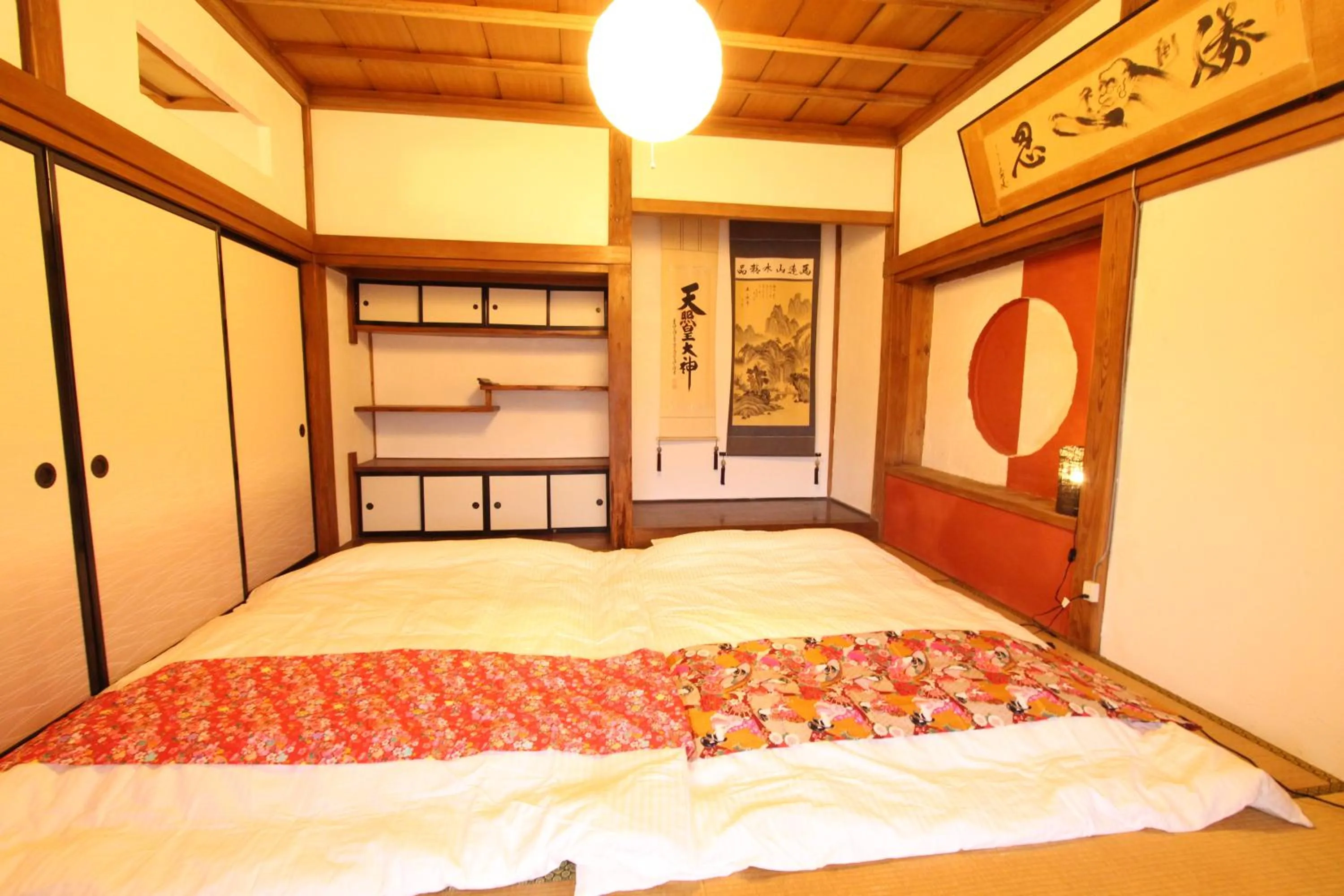 Bed in Fuji Sakura House