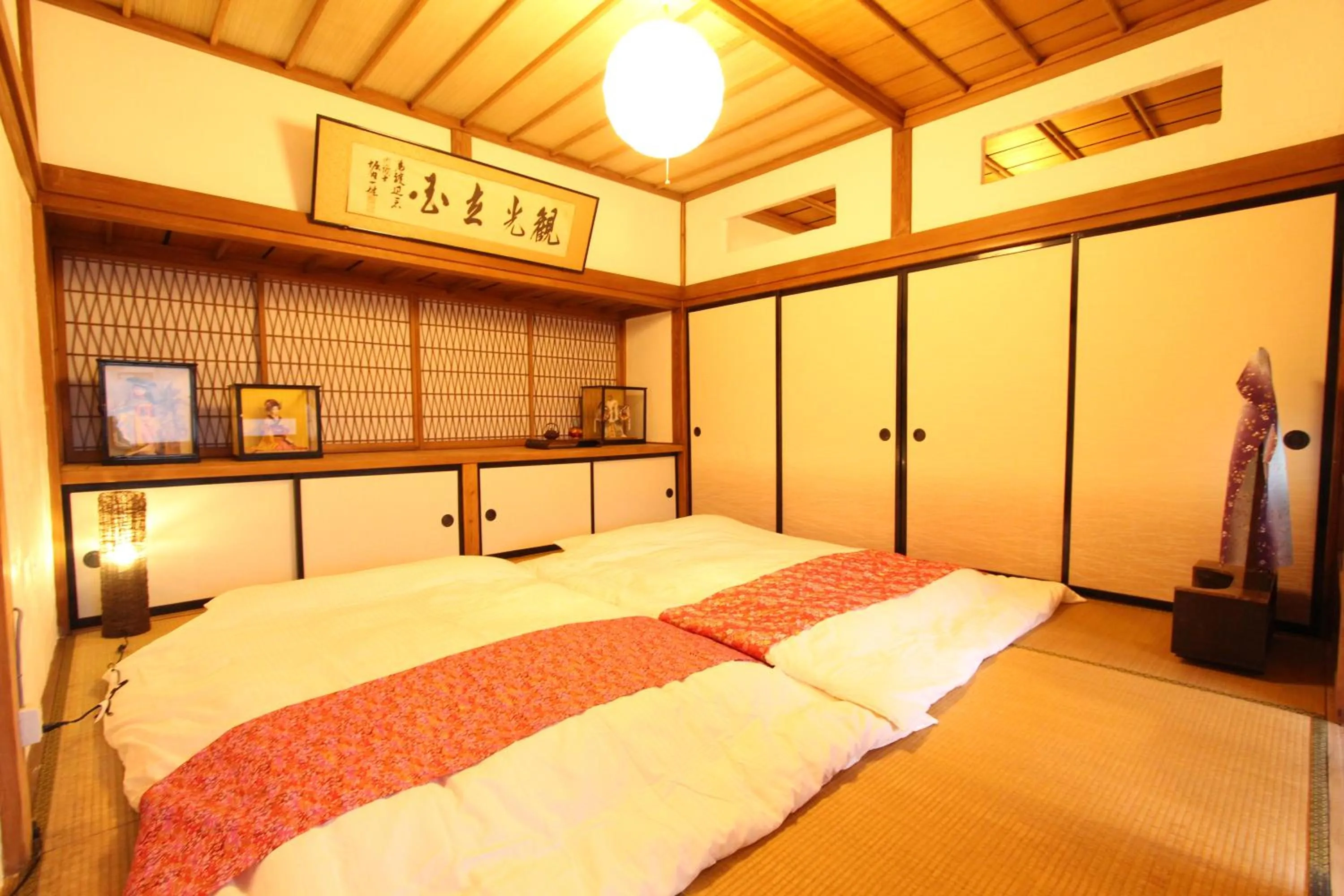 Bed in Fuji Sakura House