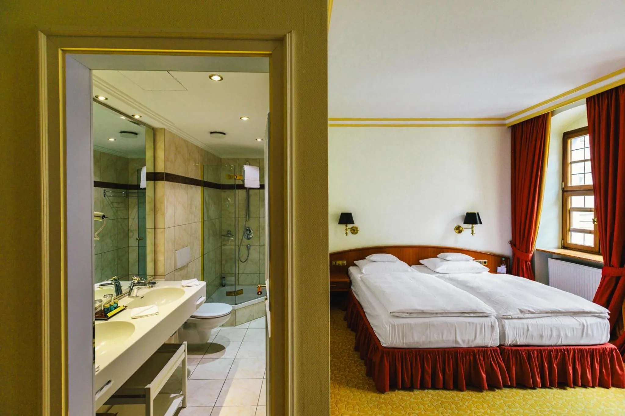 Bed in Romantik Hotel Bülow Residenz