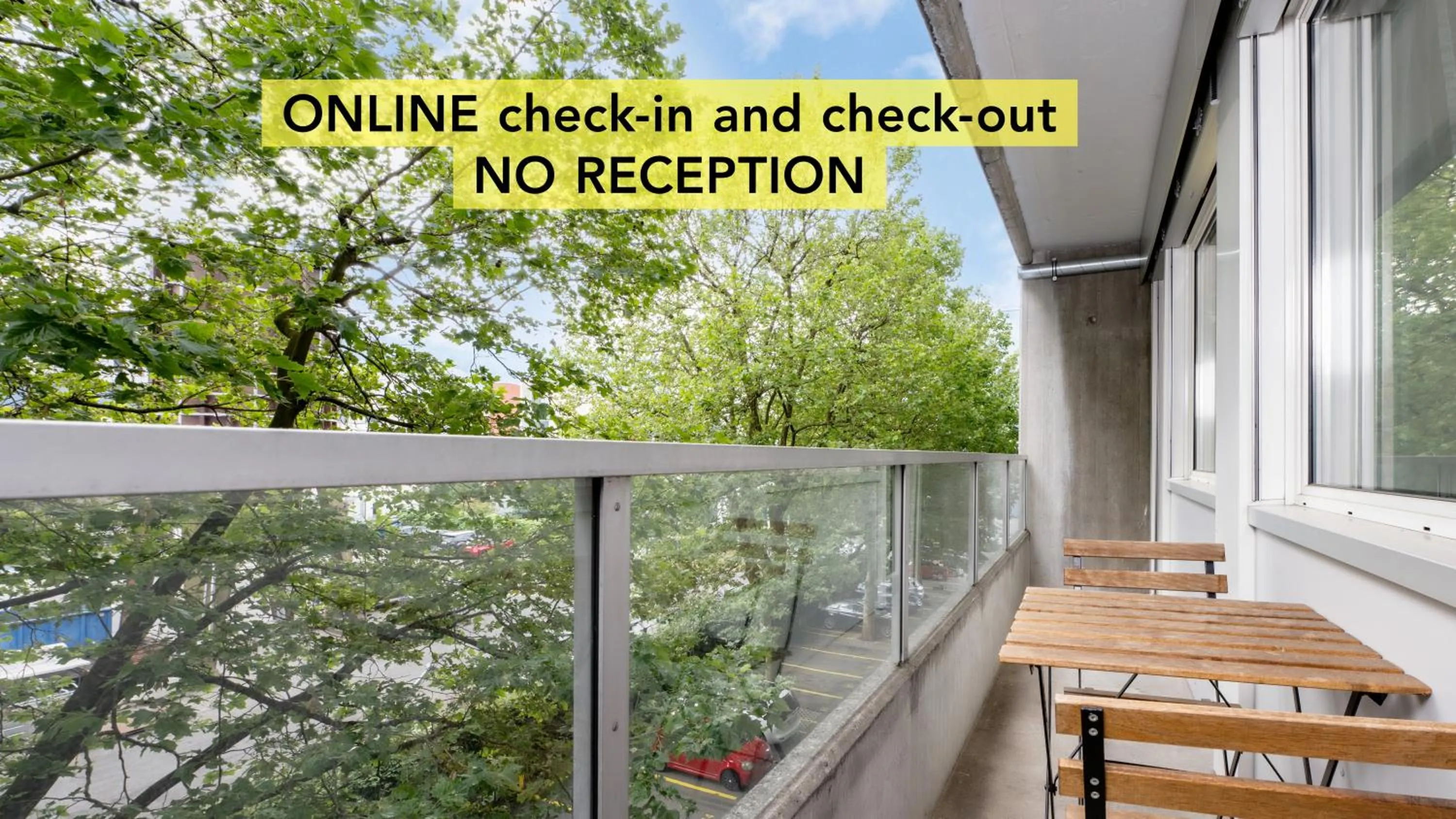 Property building in Anstatthotel Zug - app self-check-in